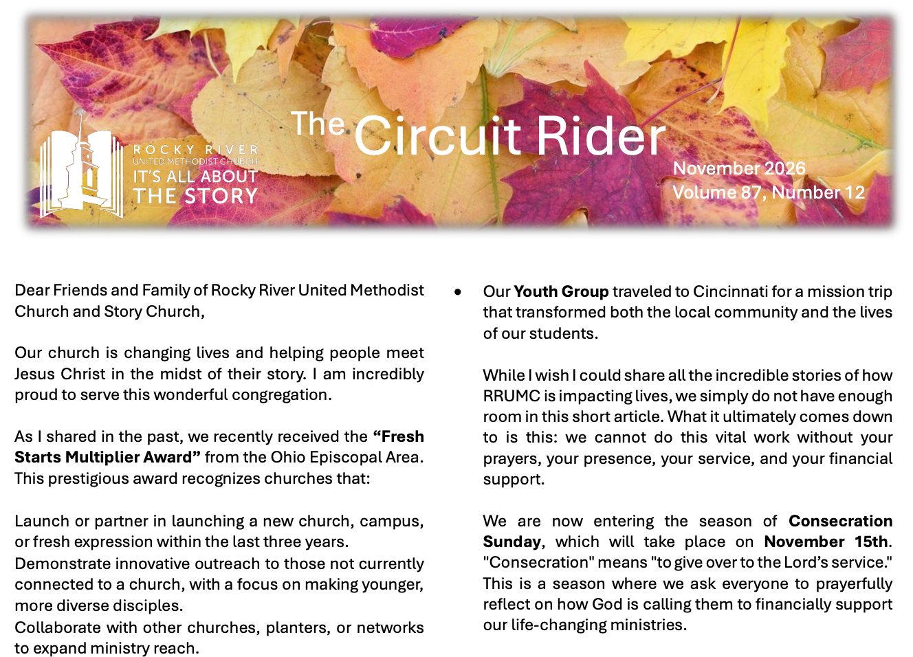 Circuit Rider - November 2026
