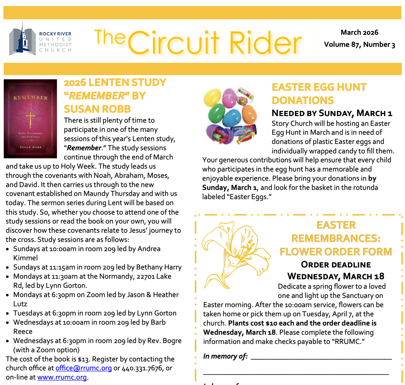 Circuit Rider – March 2026