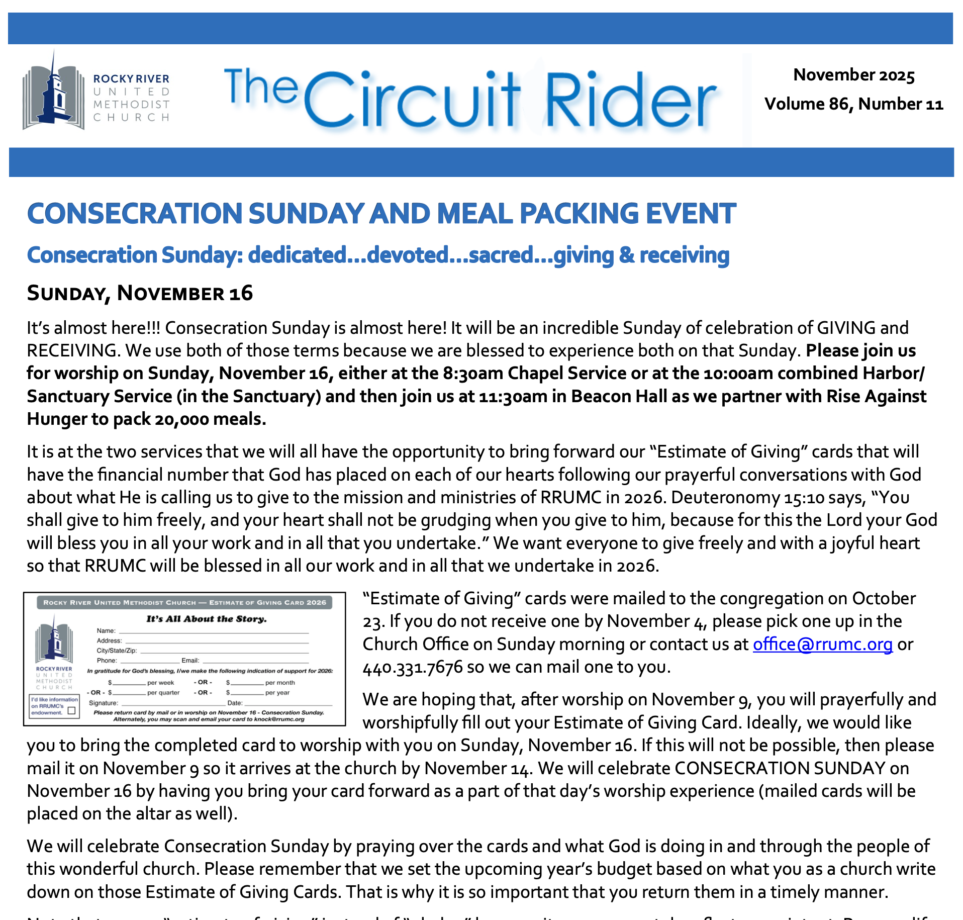 Circuit Rider – November 2025