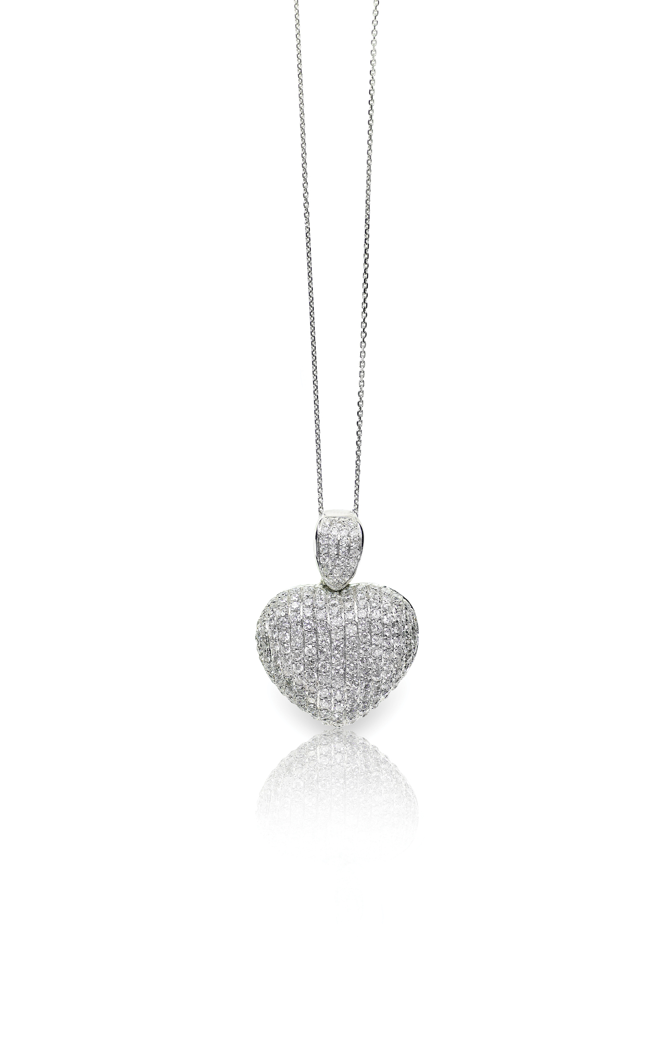 Diamond Pave Heart Pendant