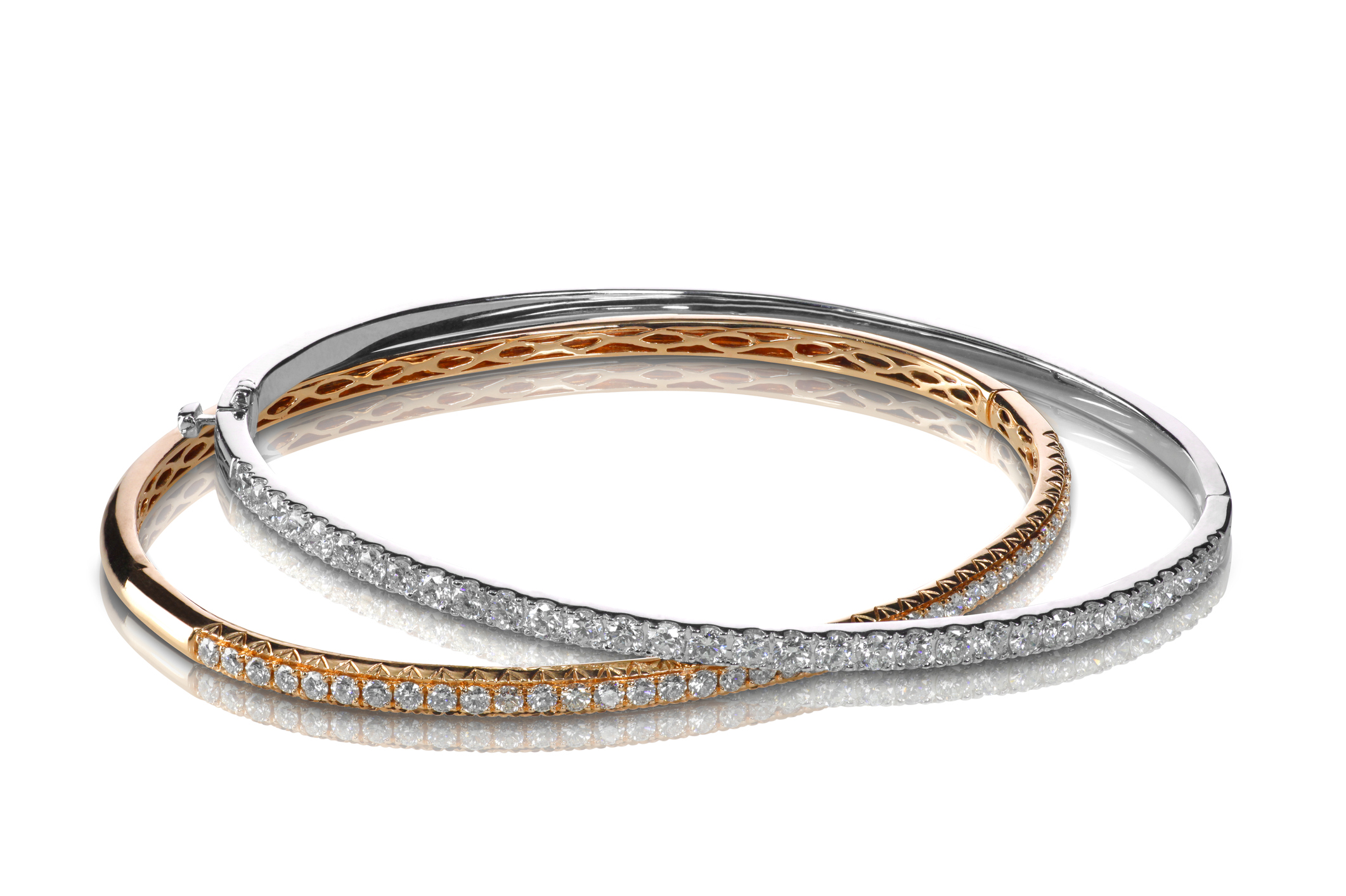 Diamond stackable Bangles and bracelets