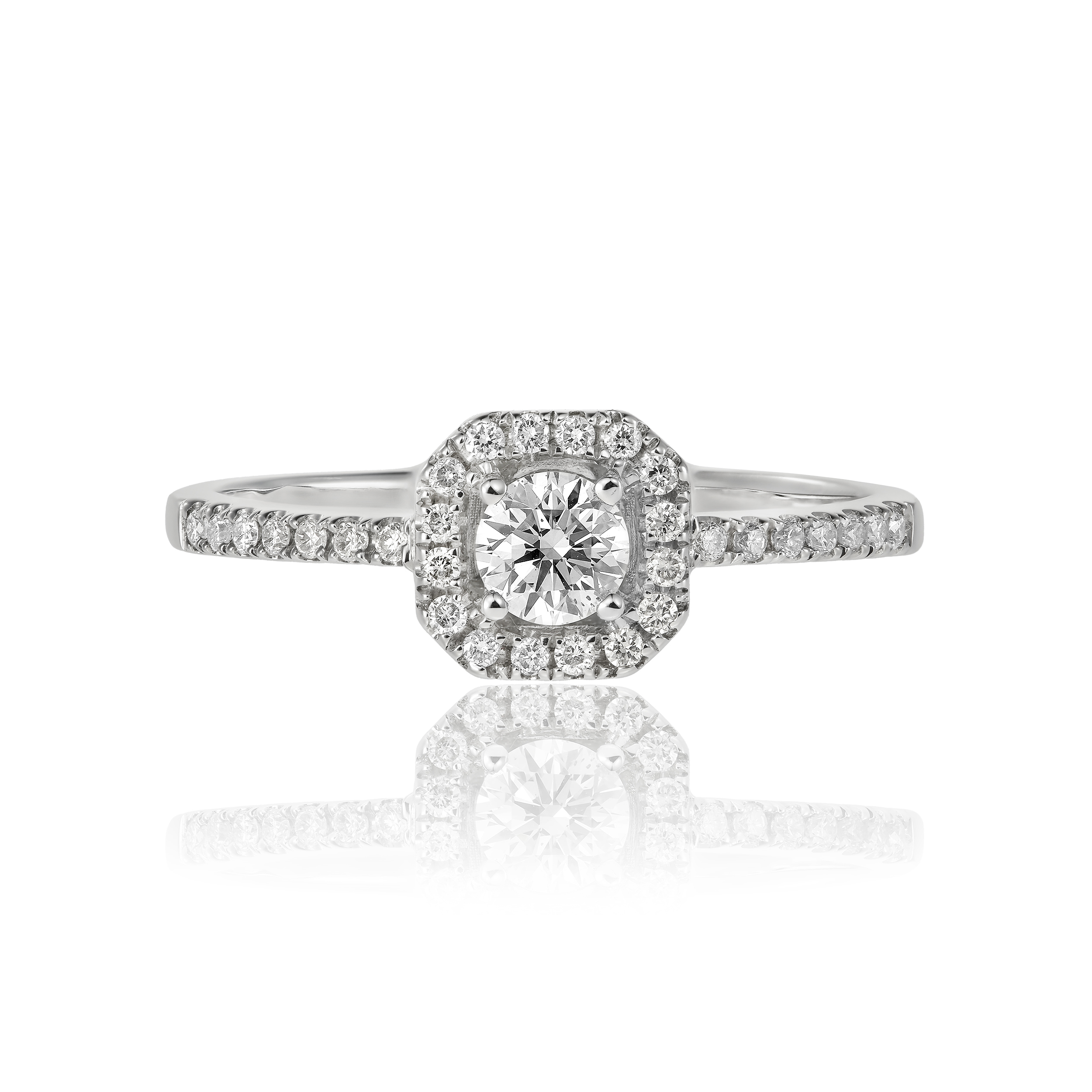 Engagement Ring Diamond Halo