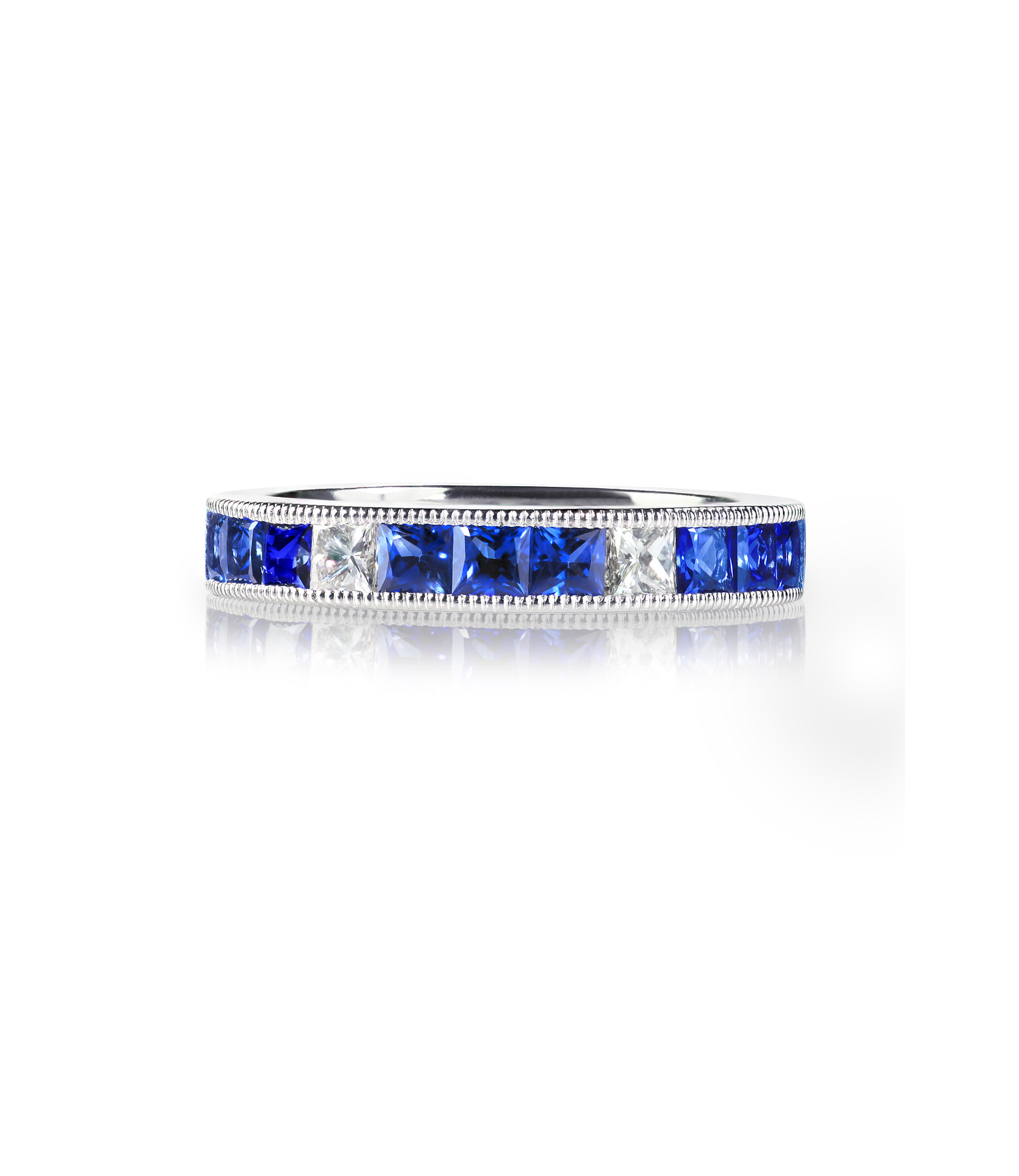 Sapphire Diamond Band