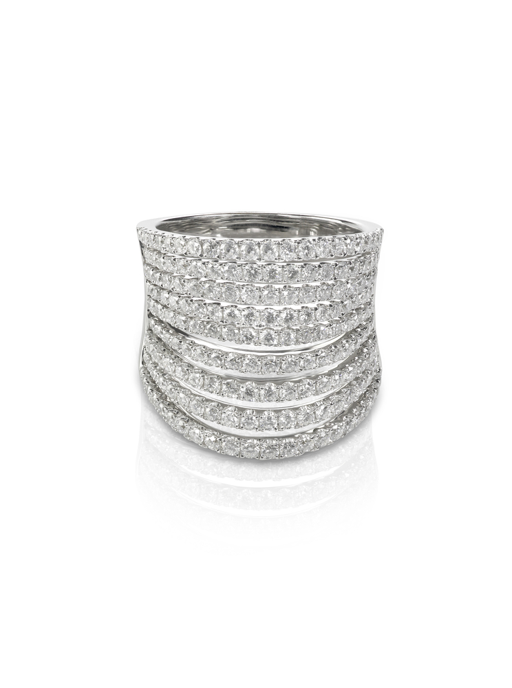 Designer Multi Row Diamond Band