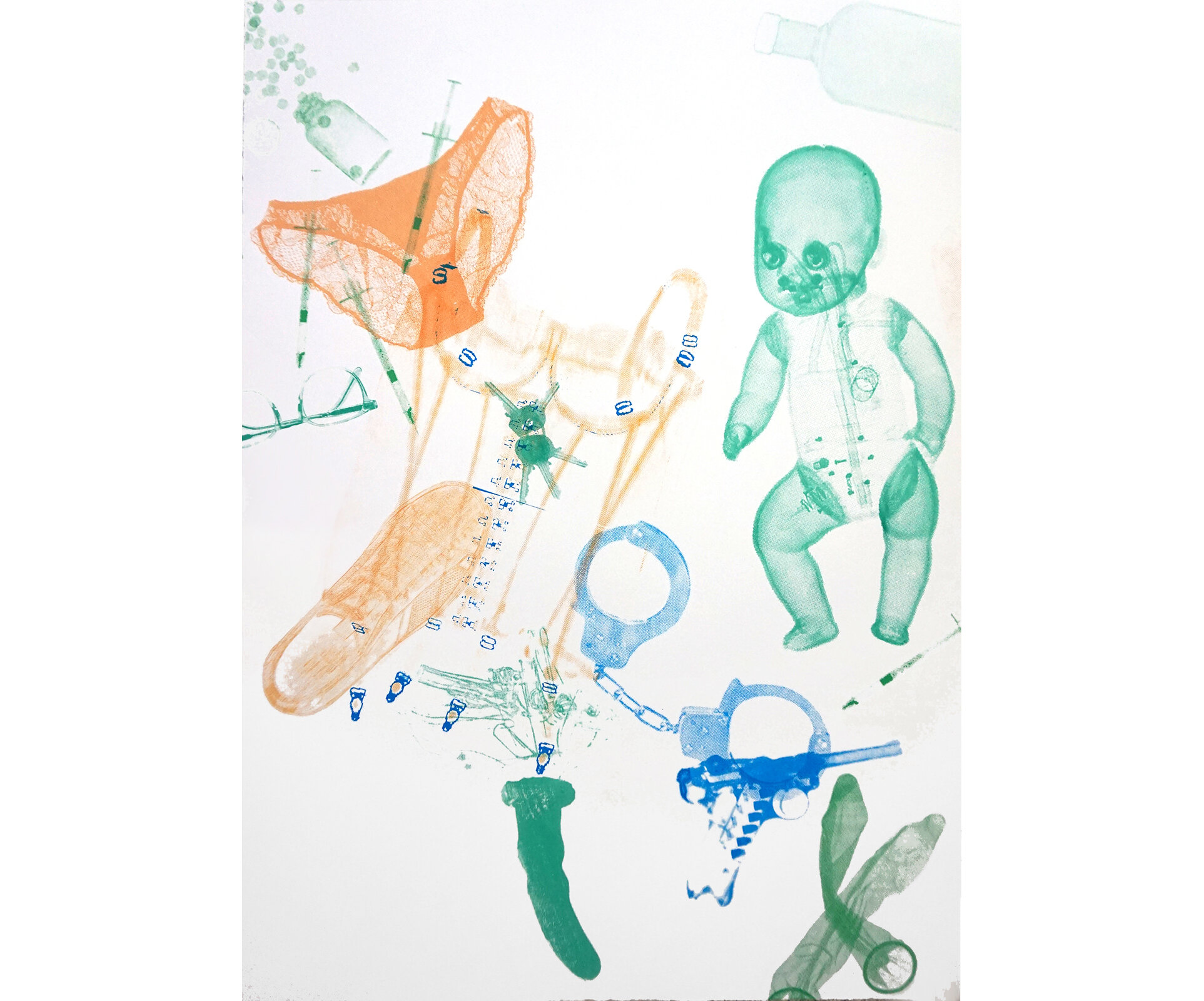    A Neglected Evil   ,  19 Layer Screen-print, 22" x 32", 2017 