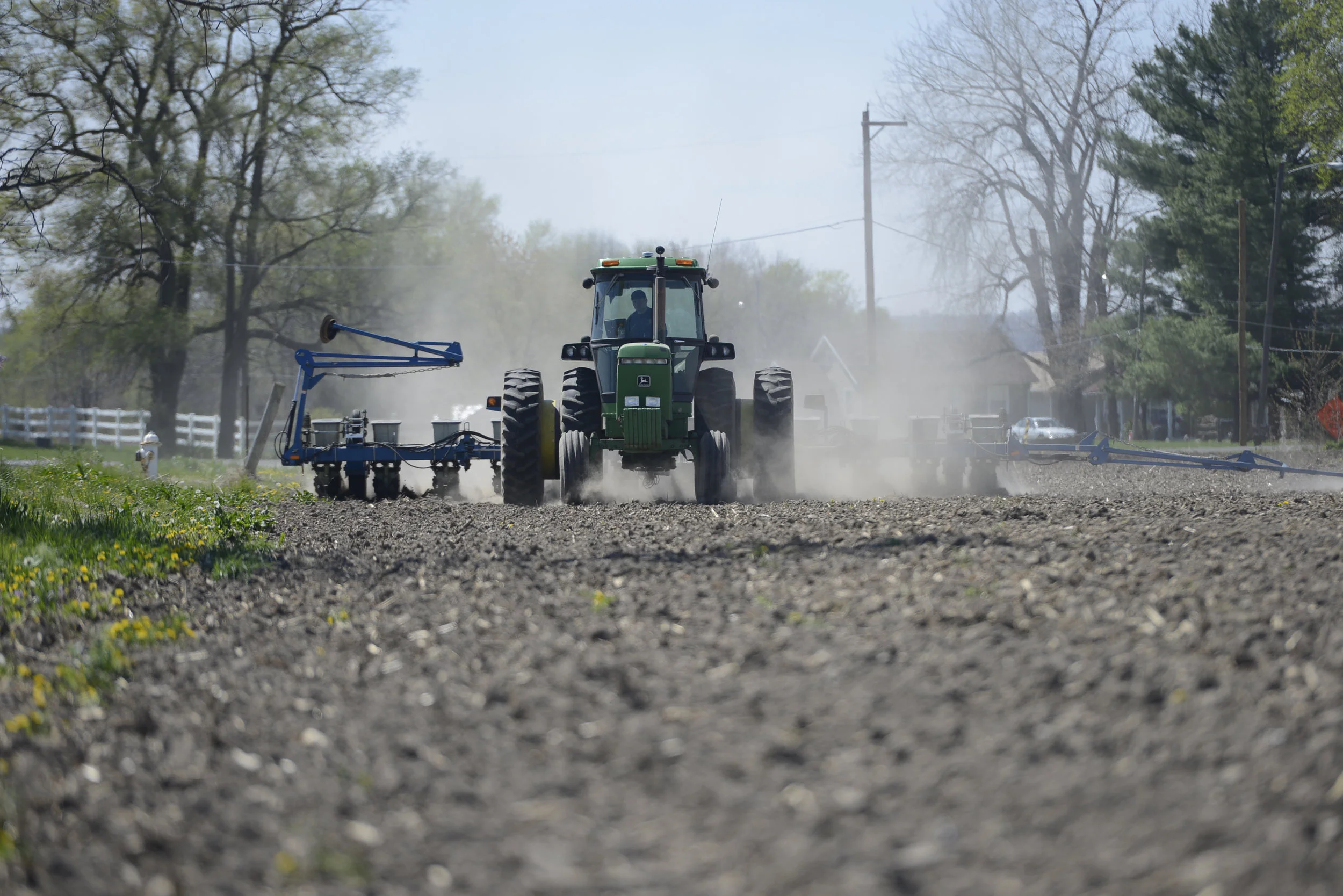  Zach plants corn in one of his fields in De Kalb, Missouri. Zach has been doing field work since he was 13, but started driving tractors with his grandfathers at age 7. 