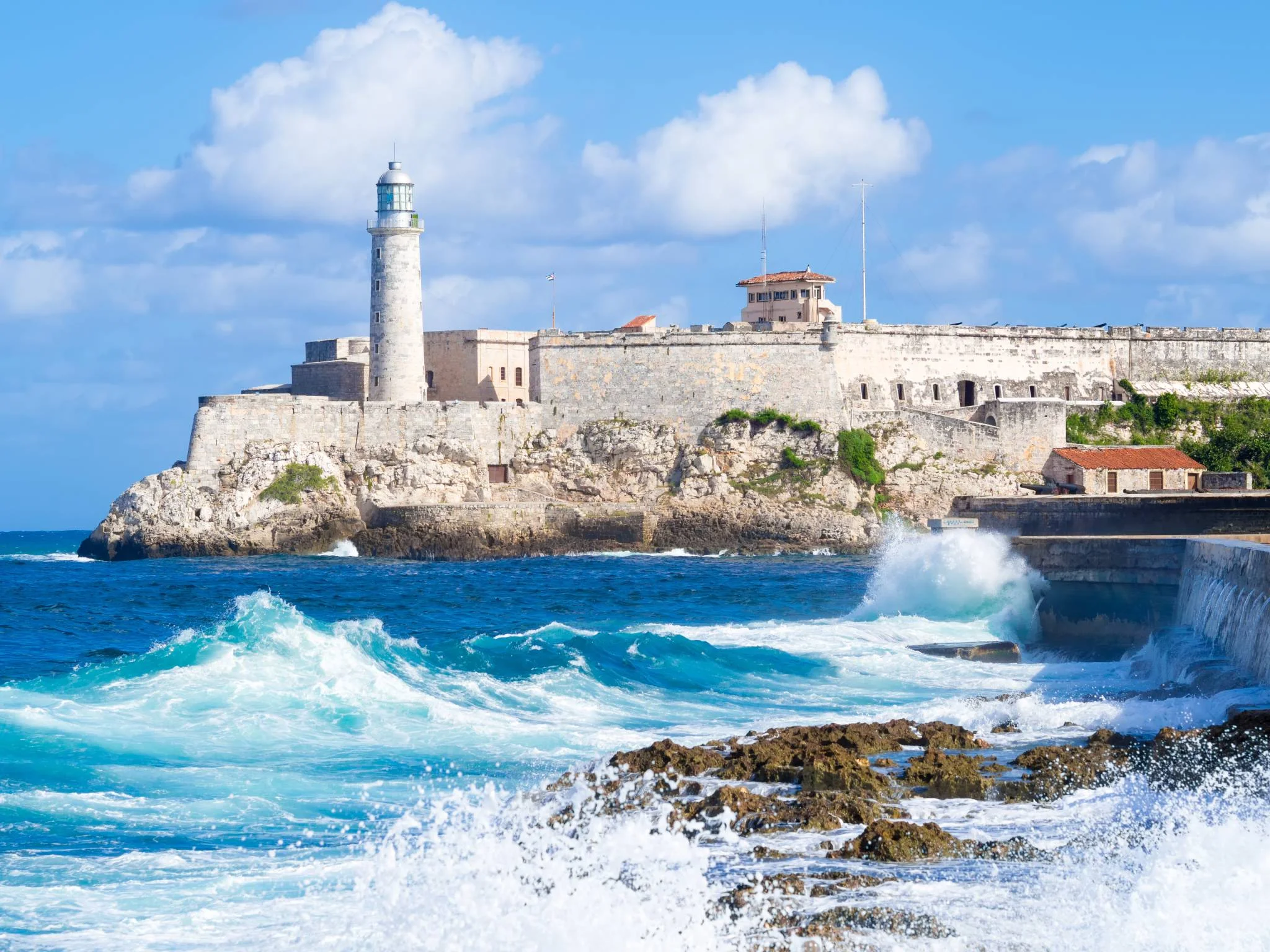 What a view! Havana Morro and the city Malecon seawall