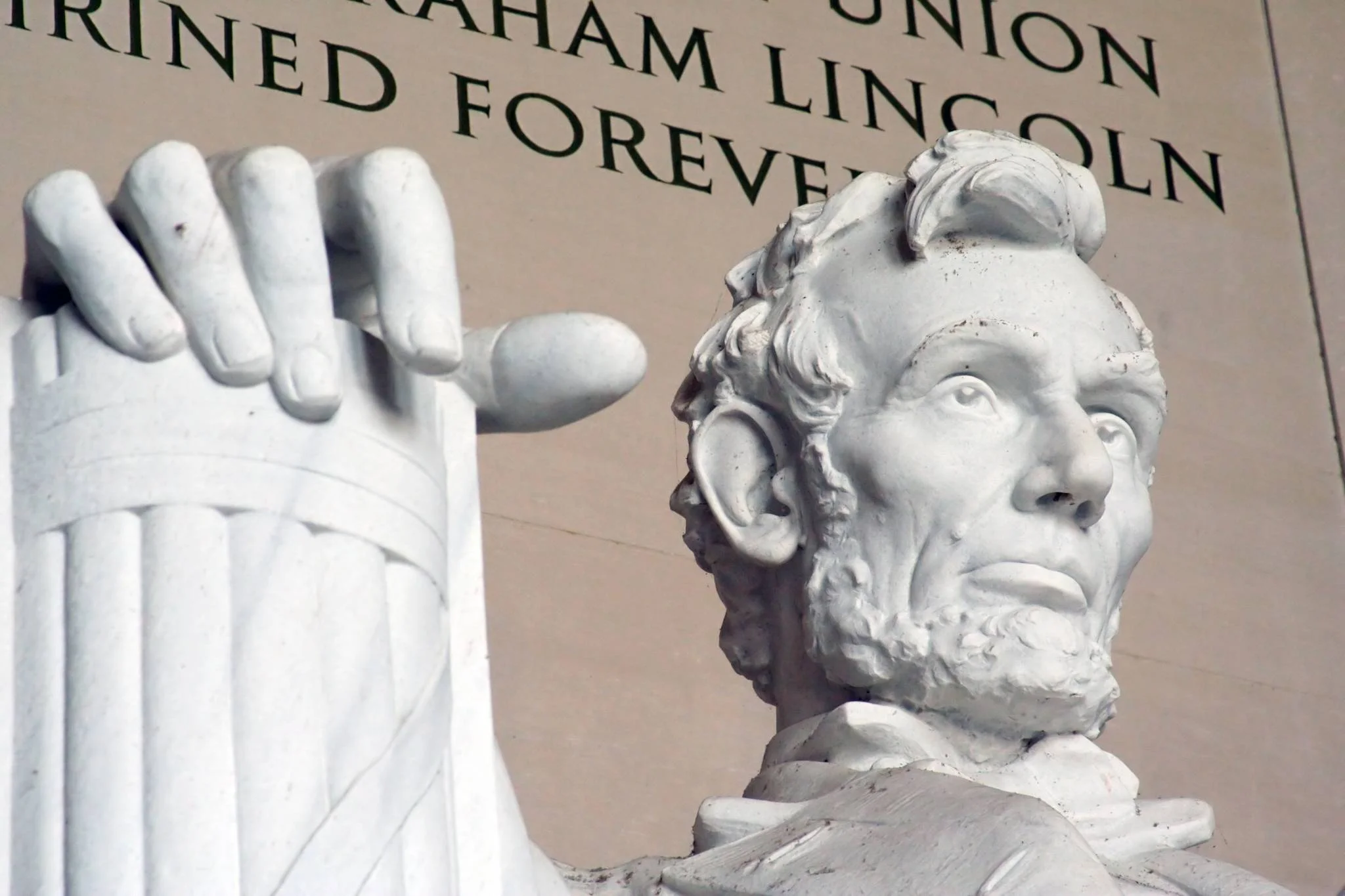Abraham Lincoln majestic monument in Washington DC