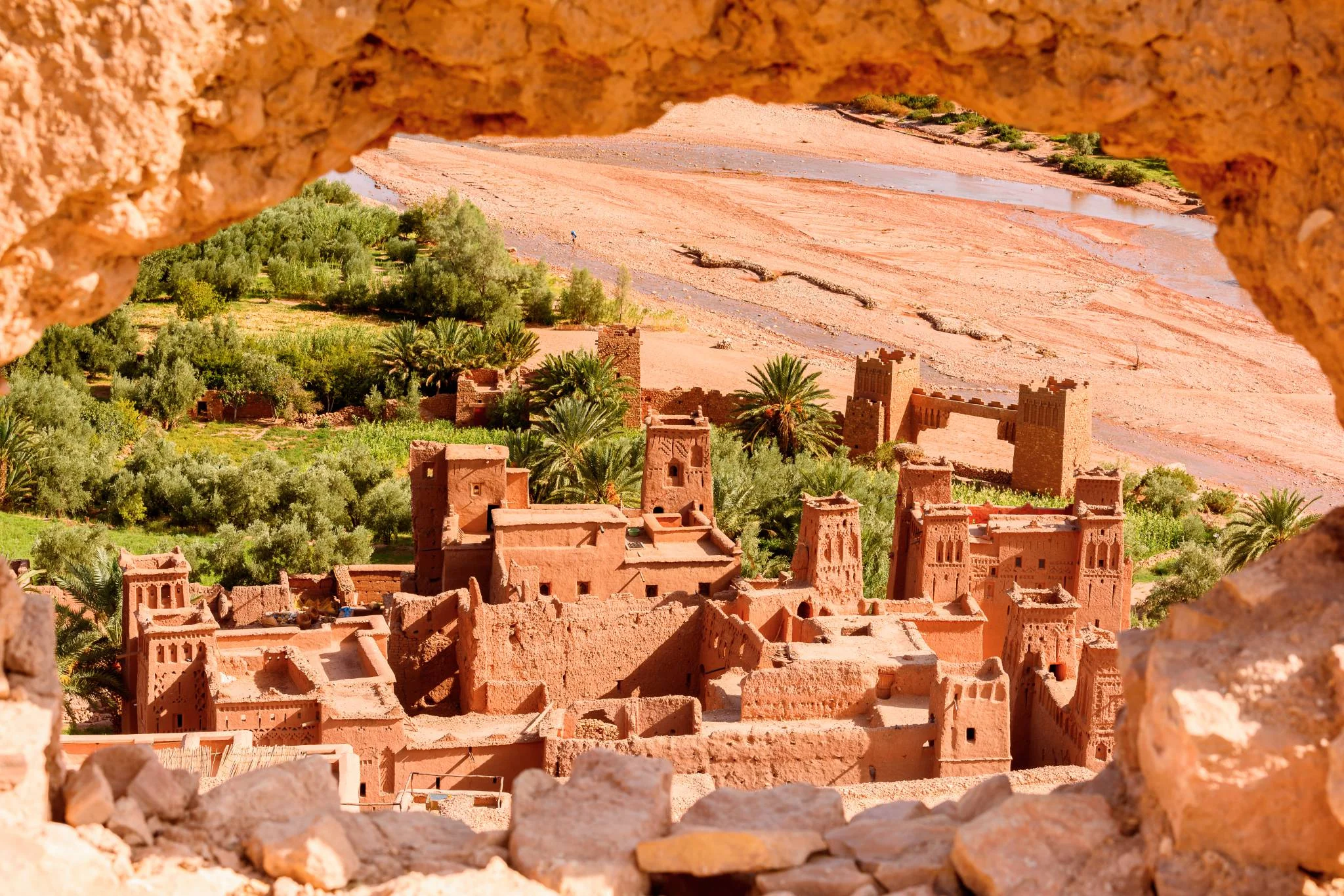 Kasr of Ait Benhaddou at Sahara Desert