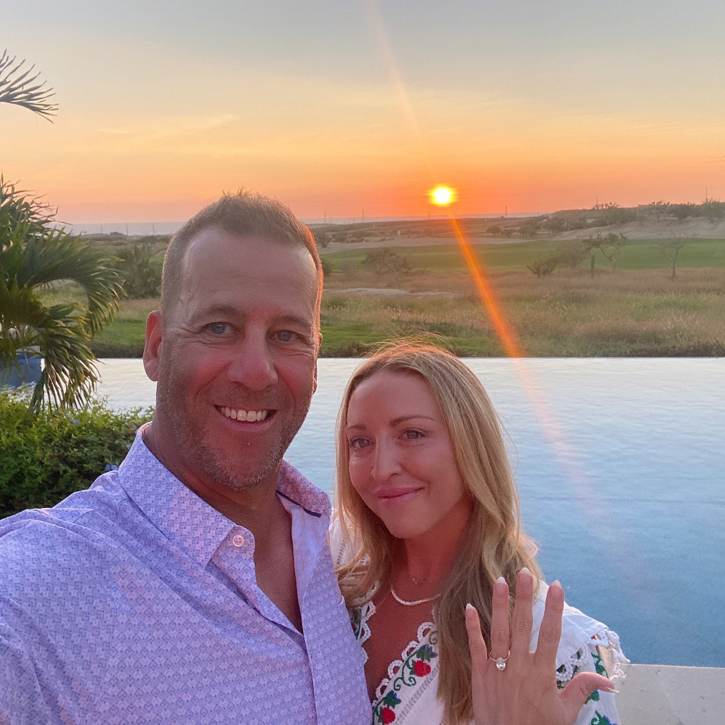 I said YES!!! 💍 Can&rsquo;t wait to marry my best friend and love of my life!!! #isaidyes #engaged #weregettingmarried #fianc&eacute; #proposal #cabosanlucas #engaged💍 #engagement