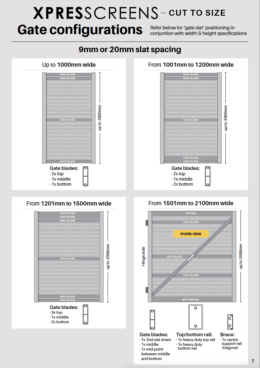 Xpresscreens gate installationClick here to view