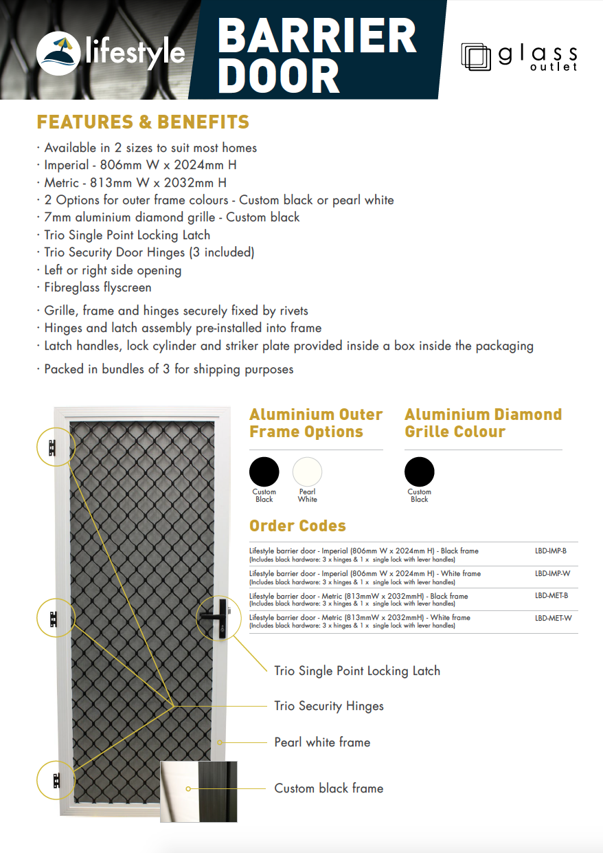 Barrier door infoClick here to view