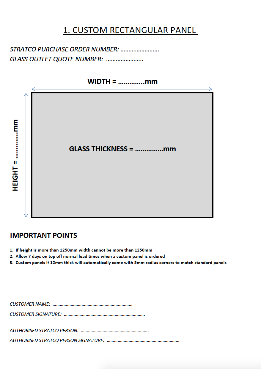 Custom rectangular panelClick here to view