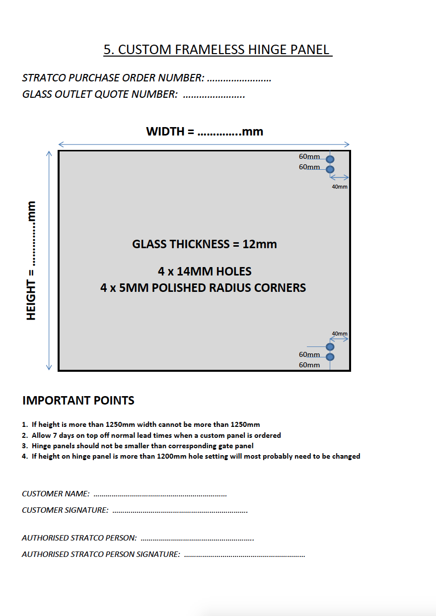 Custom hinge panelClick here to view
