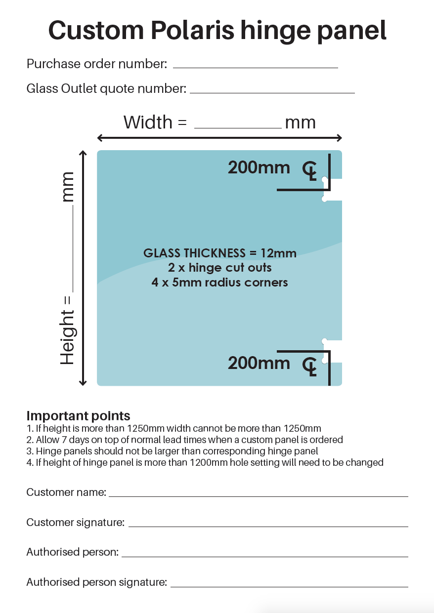 Custom Polaris hinge panelClick here to view