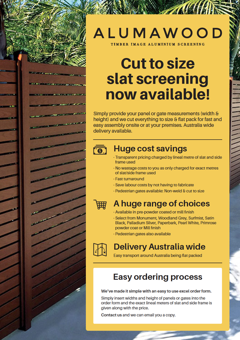 Cut to size informationClick here to view