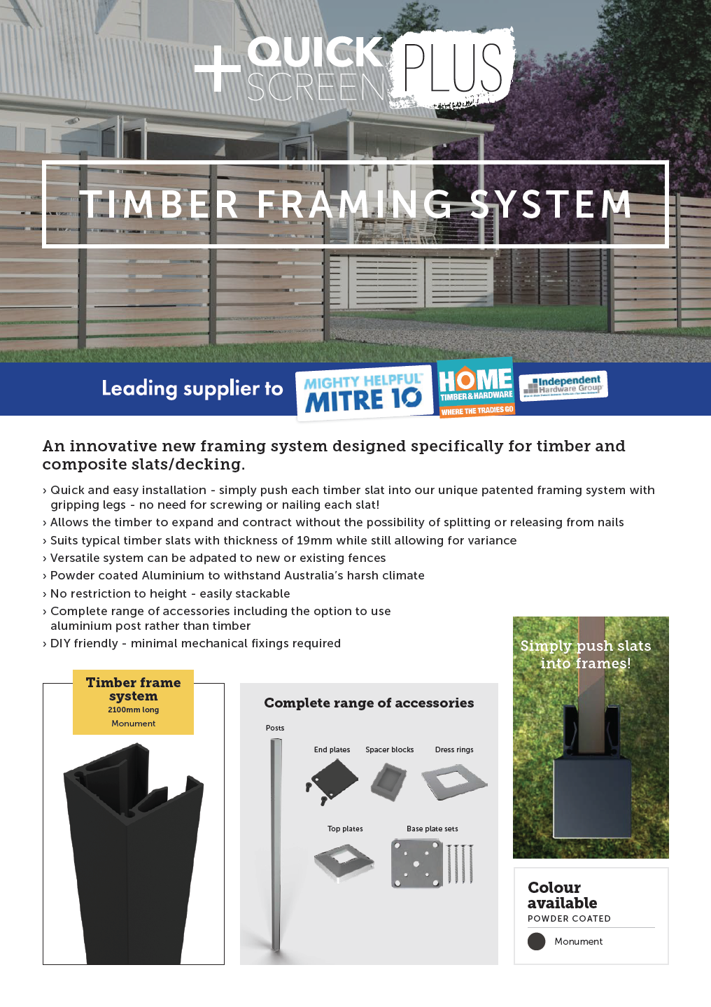 Timber frame systemClick here to view
