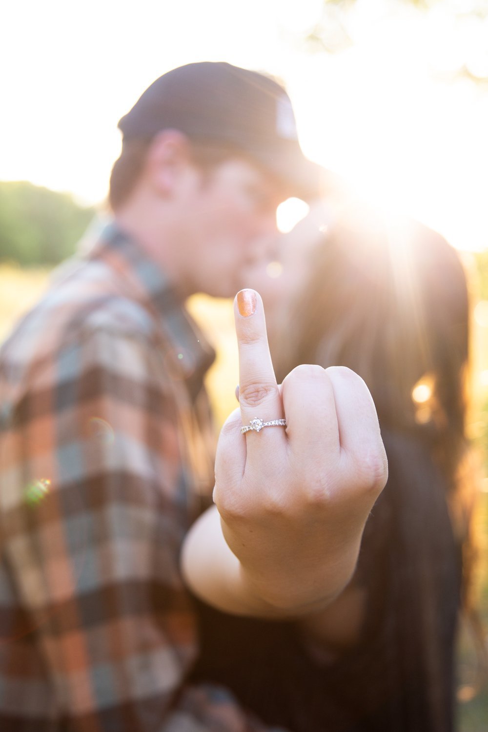 Engagement session taken outdoors photographed by Kayla Duffney Creative.