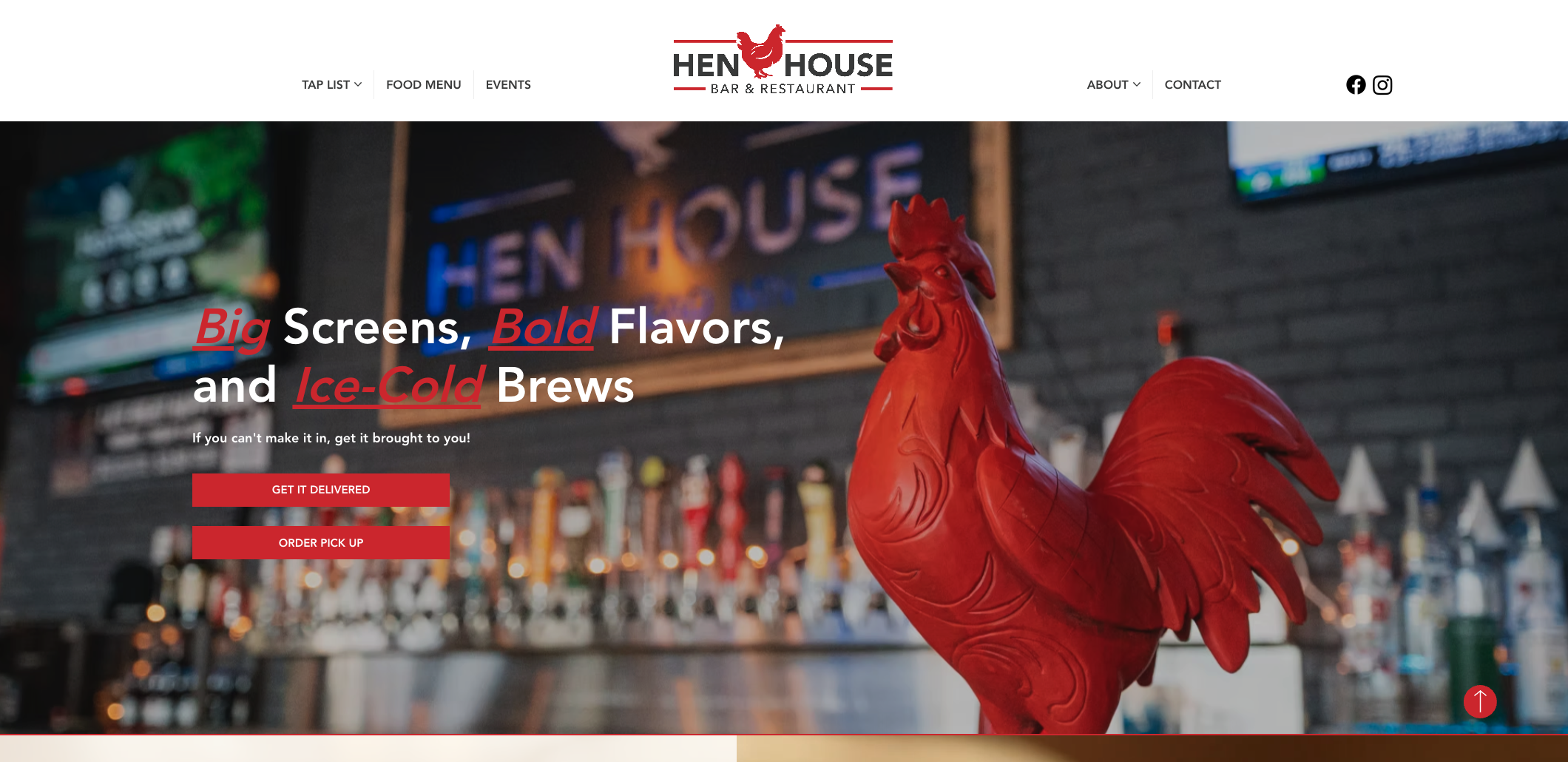 Hen House Bar and Restaurant Website