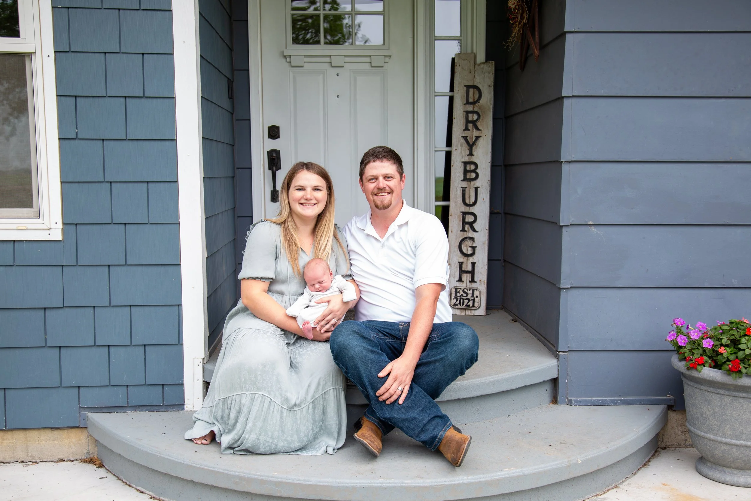 Family session taken in their home photographed by Kayla Duffney Creative.