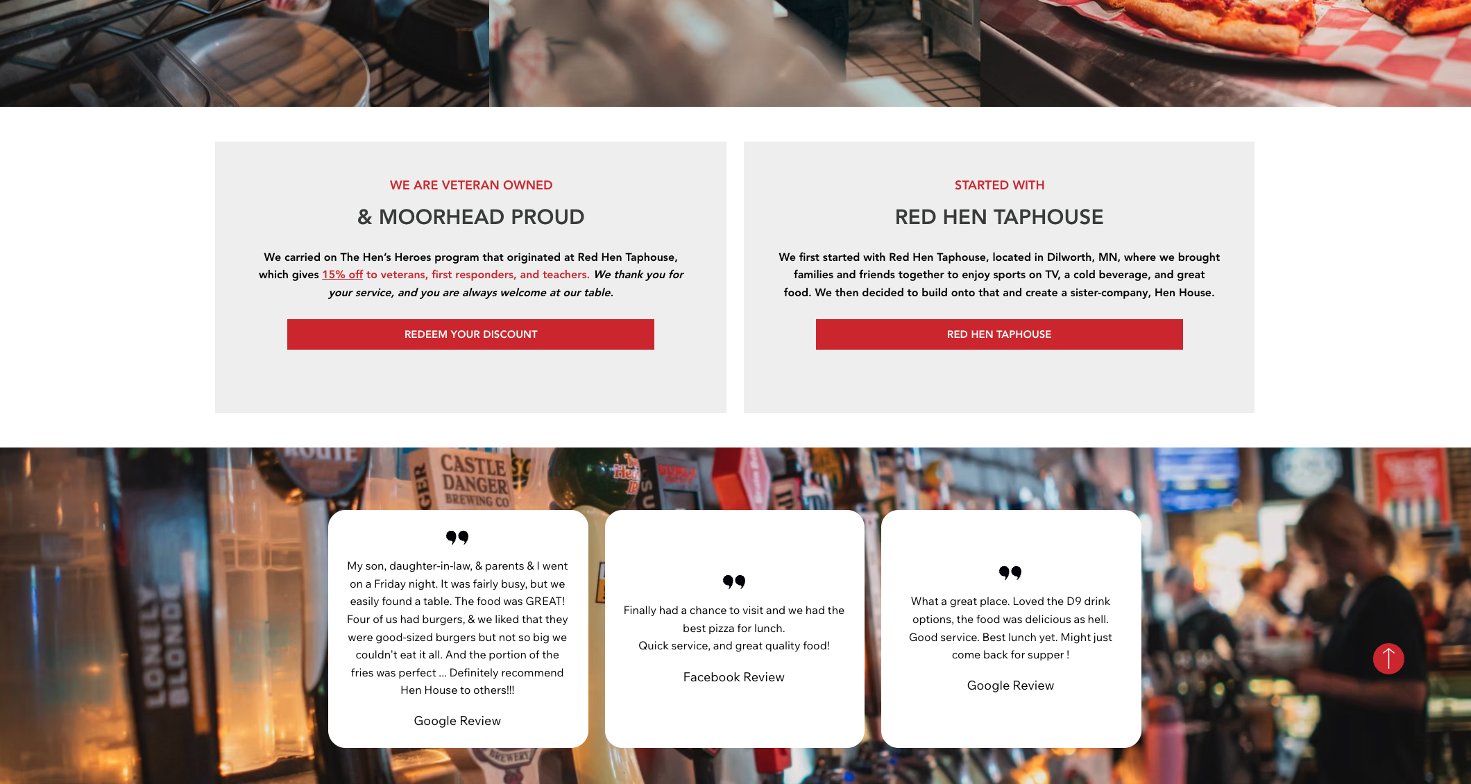 Hen House Bar and Restaurant Website