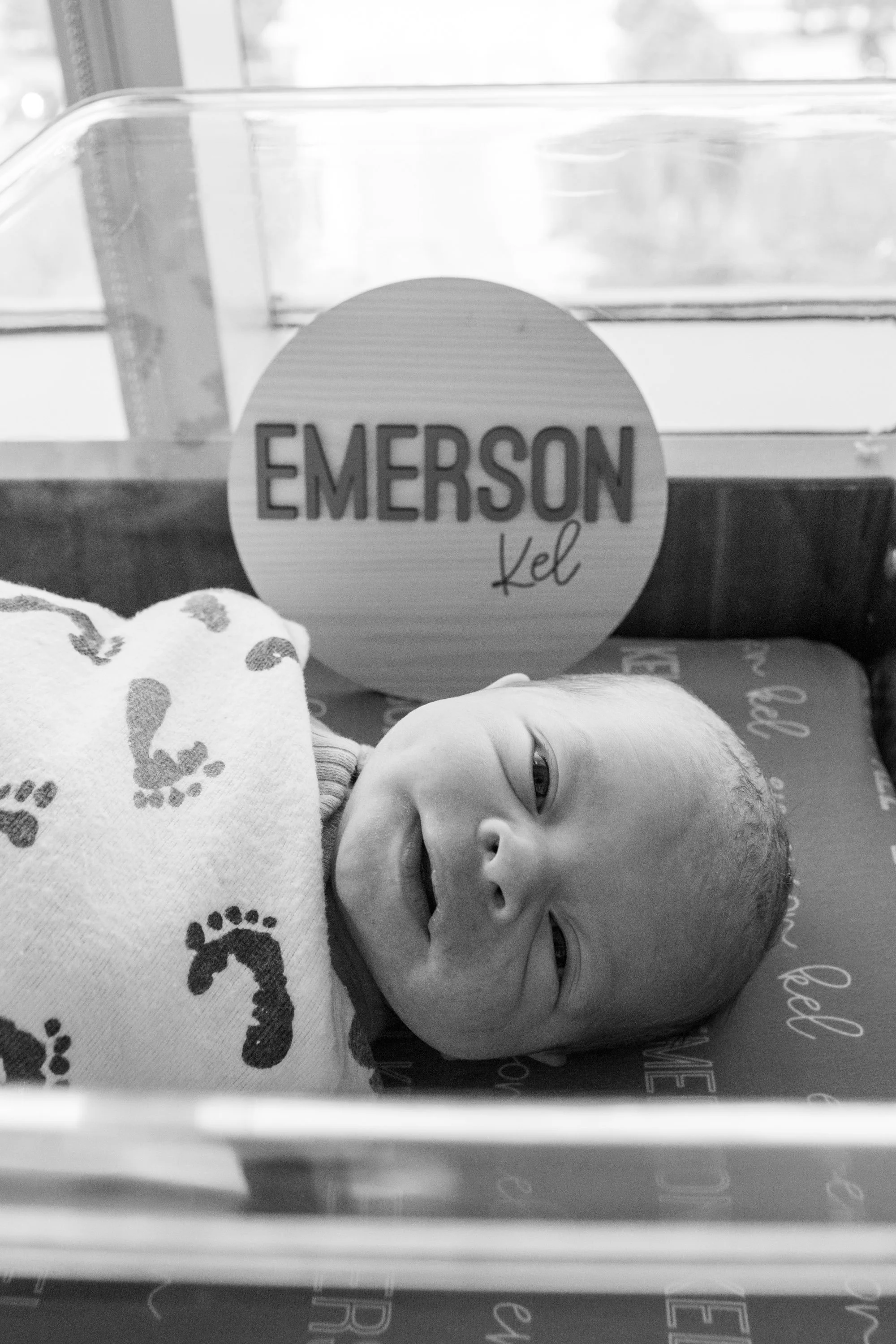 Newborn photography taken inside of hospital photographed by Kayla Duffney Creative.
