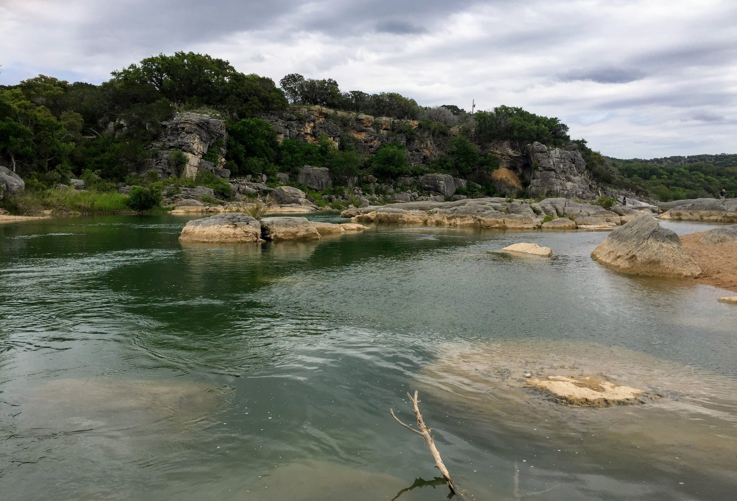 The Pedernales River right before the Falls 