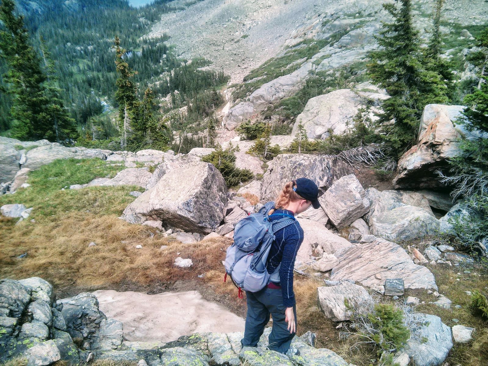 Heading down from Lake of Glass