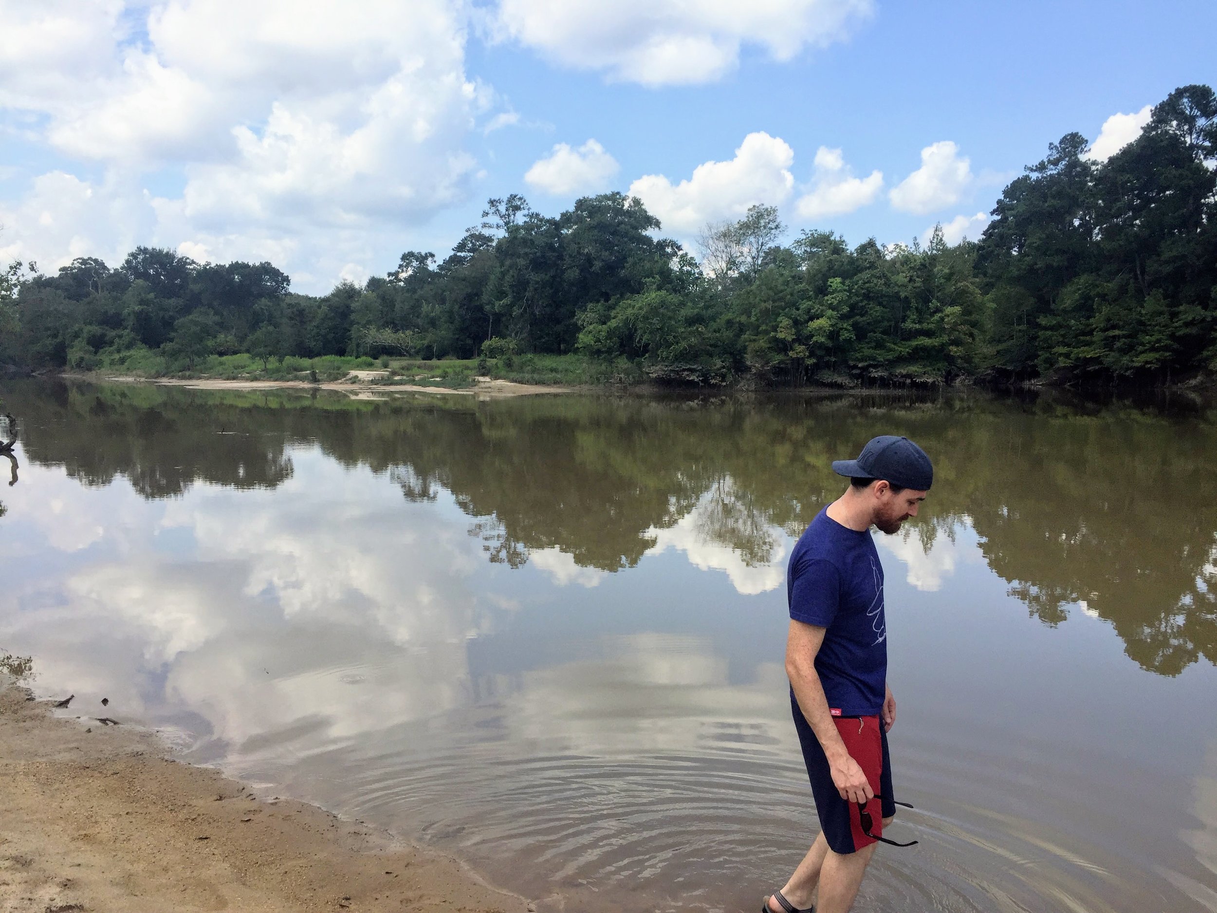 Swimming area at the end of Village Creek Trail (1.13 miles one way)