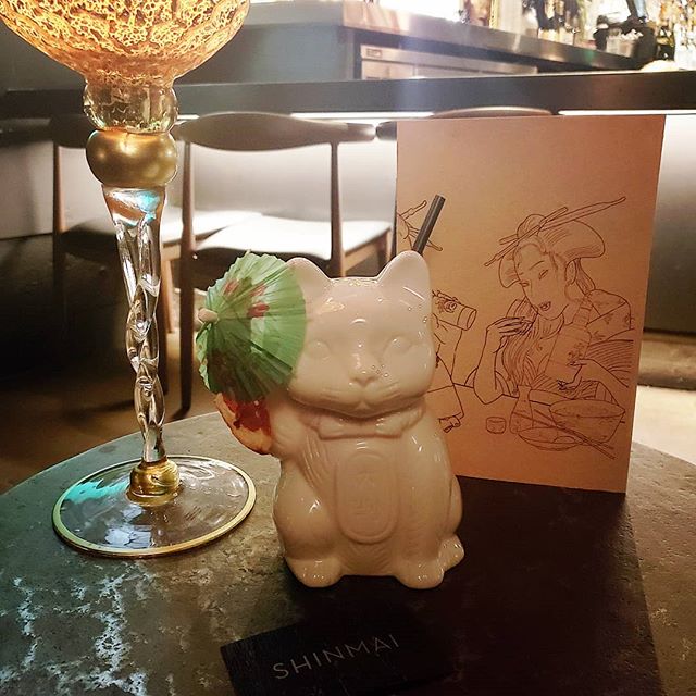 Rainbow kitten tropical surprise anyone? Happy restaurant week! This week we will be featuring a special set menu&gt;&gt;Izakaya, Ramen and Sake all included 😊🍶🍽 Bring your friends! #shinmaiexperience
.
.
.
.
.
.
.
#shinmai #restaurantweek #uptown