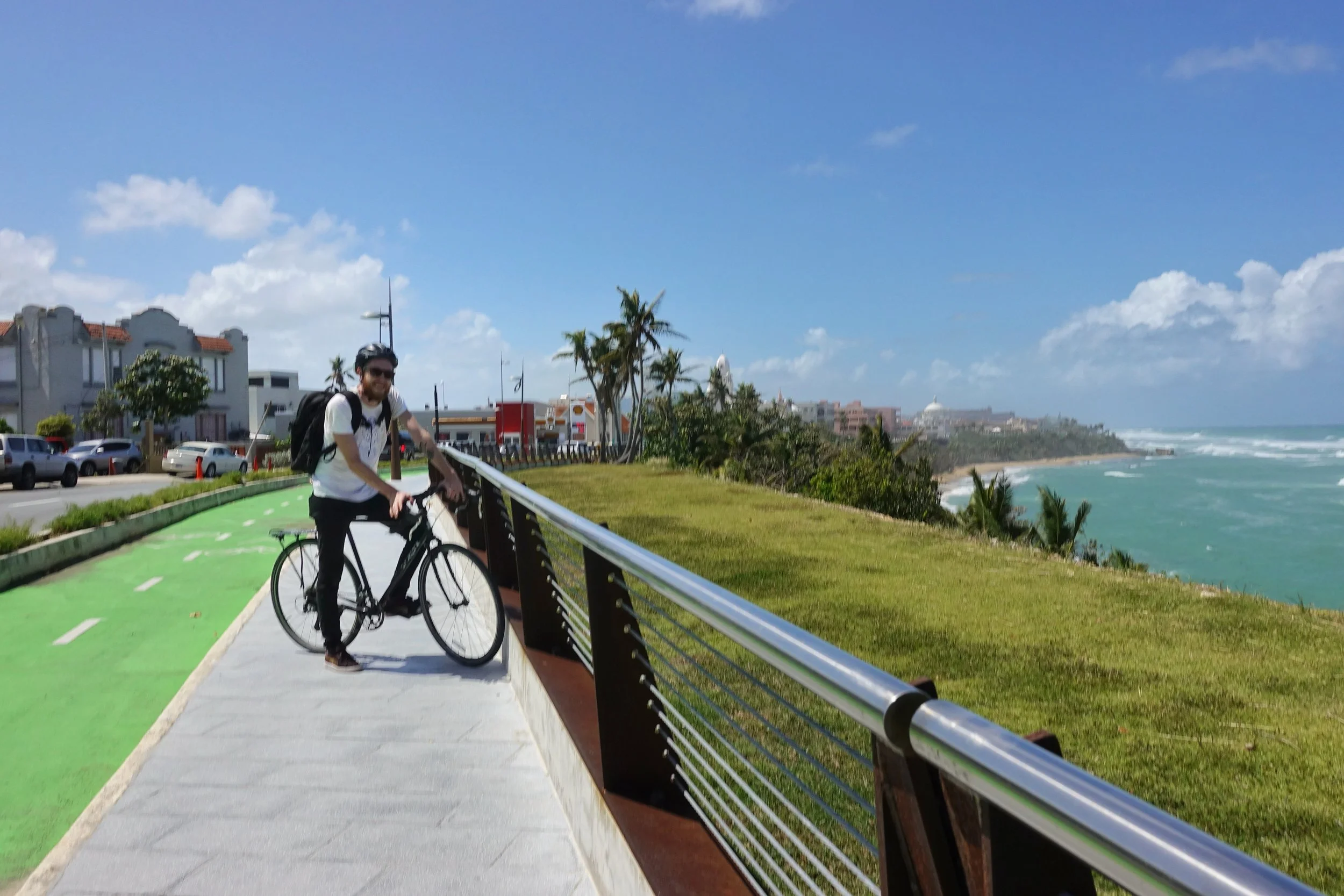Stephen rode out with me to Old San Juan to see me off. 