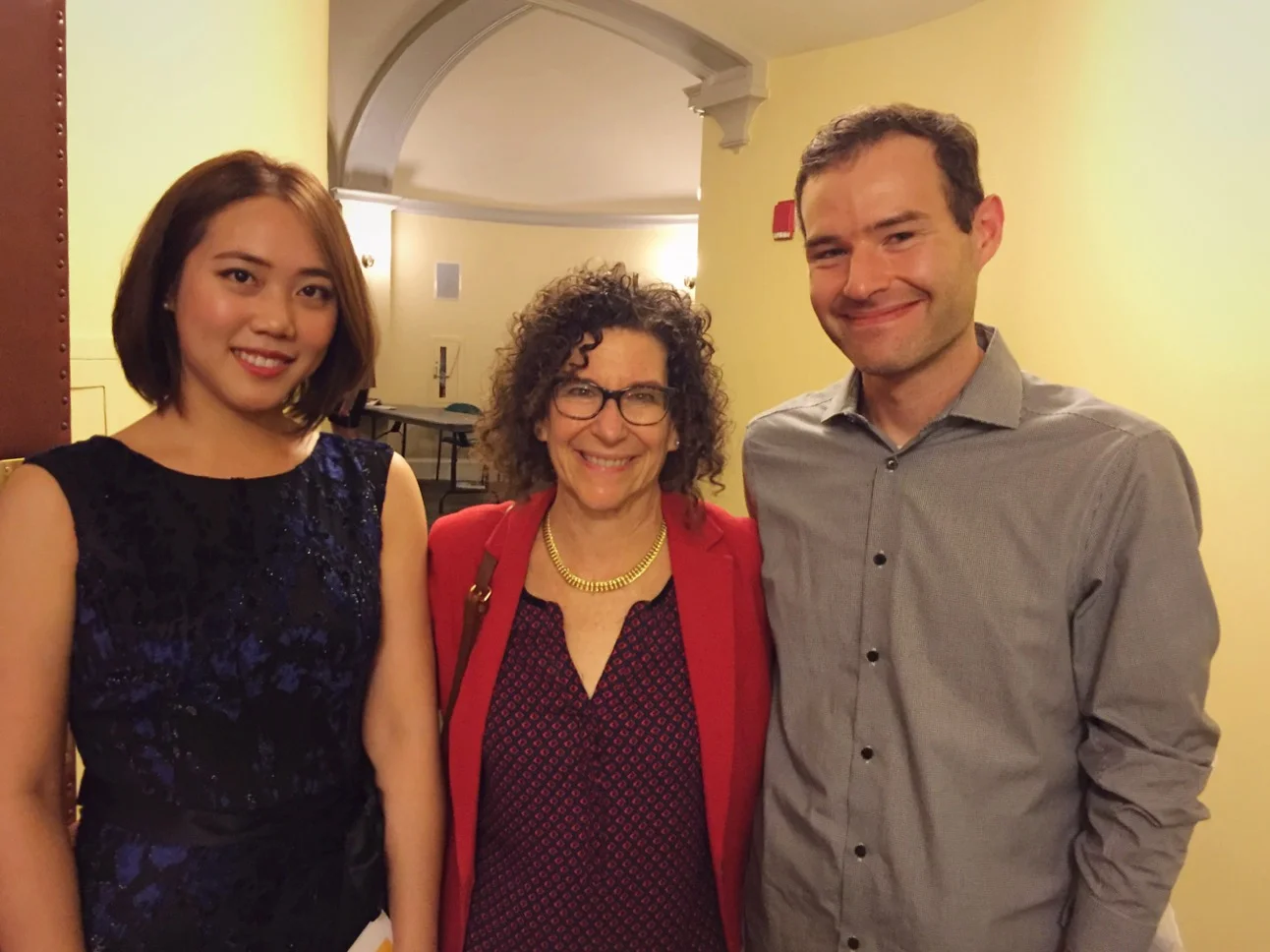 With composer Ben Park and his mother