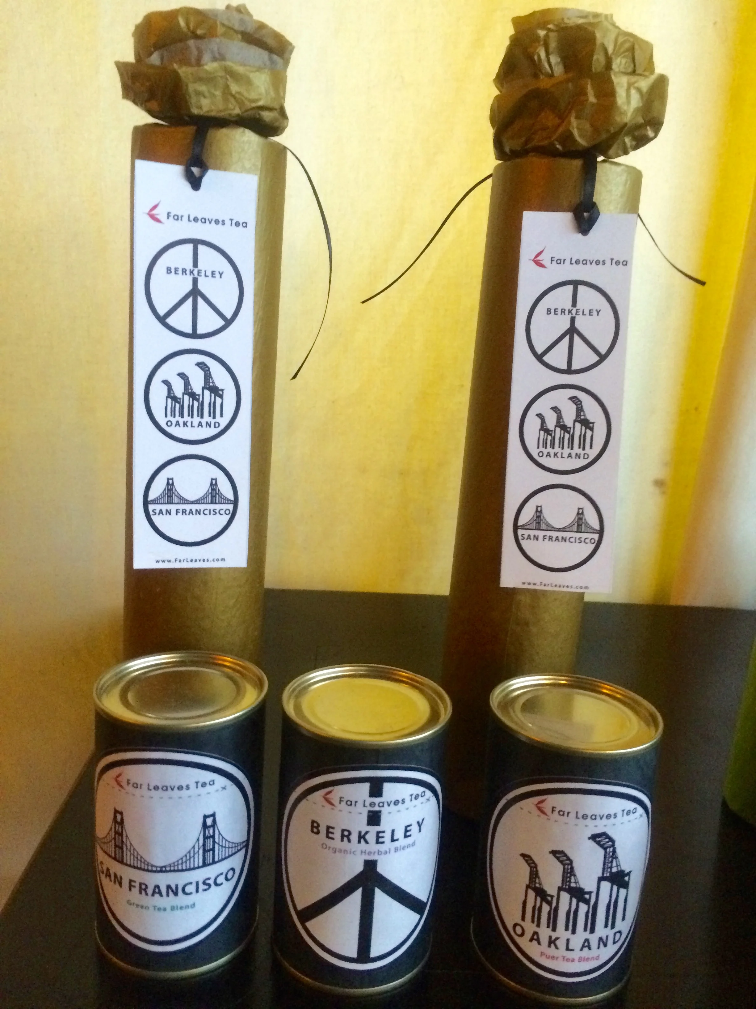 Green, black and house-created herbal teas.