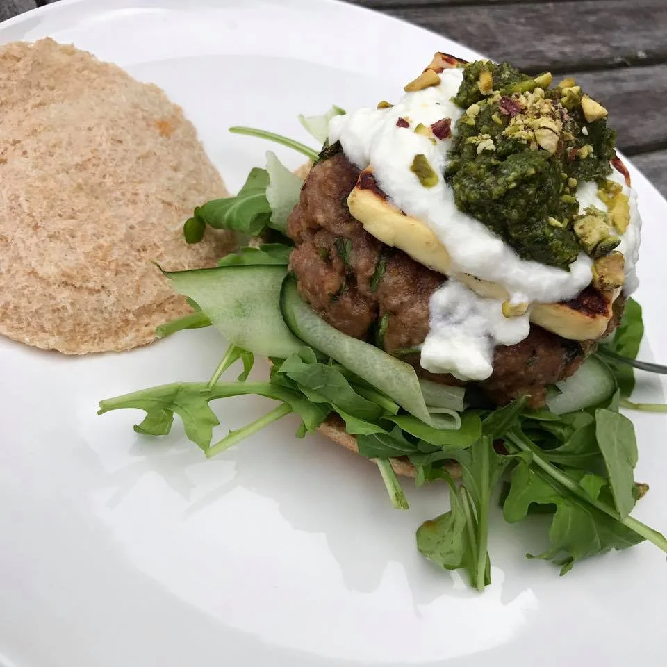 Moroccan Lamb Burgers