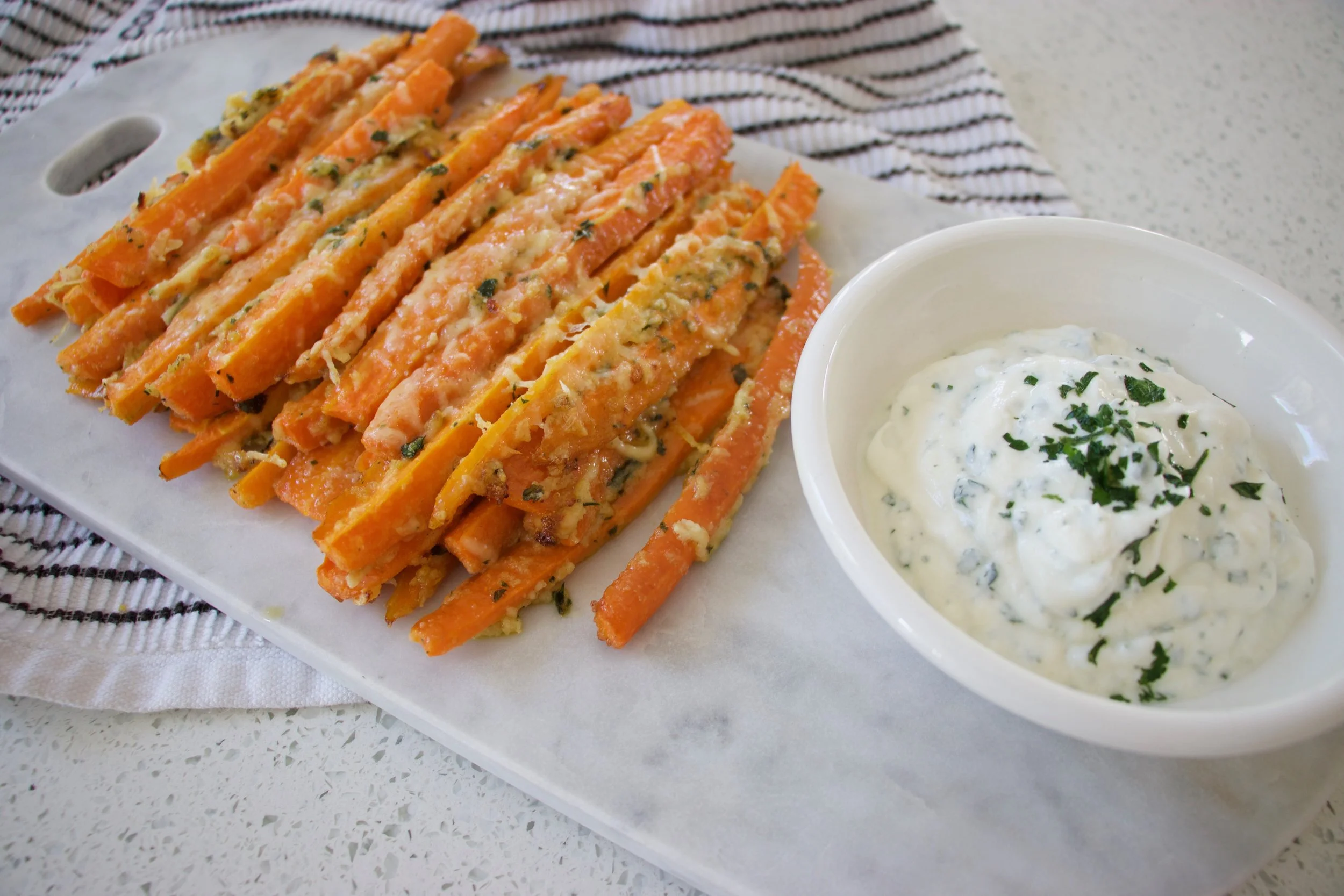 Garlic Parmesan Carrot Fries
