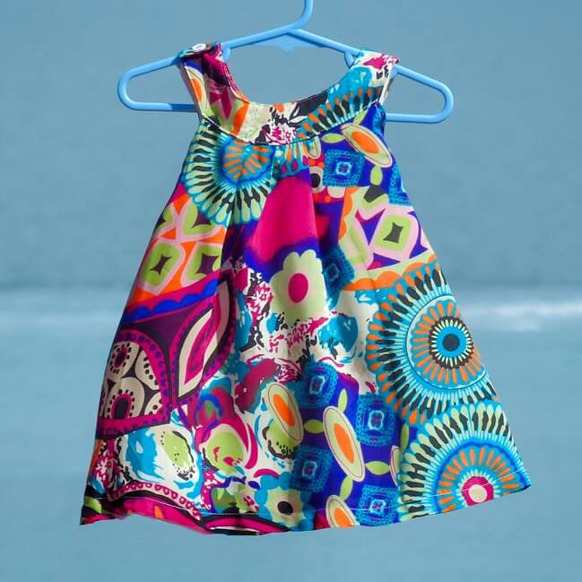 tropical dress for little girls