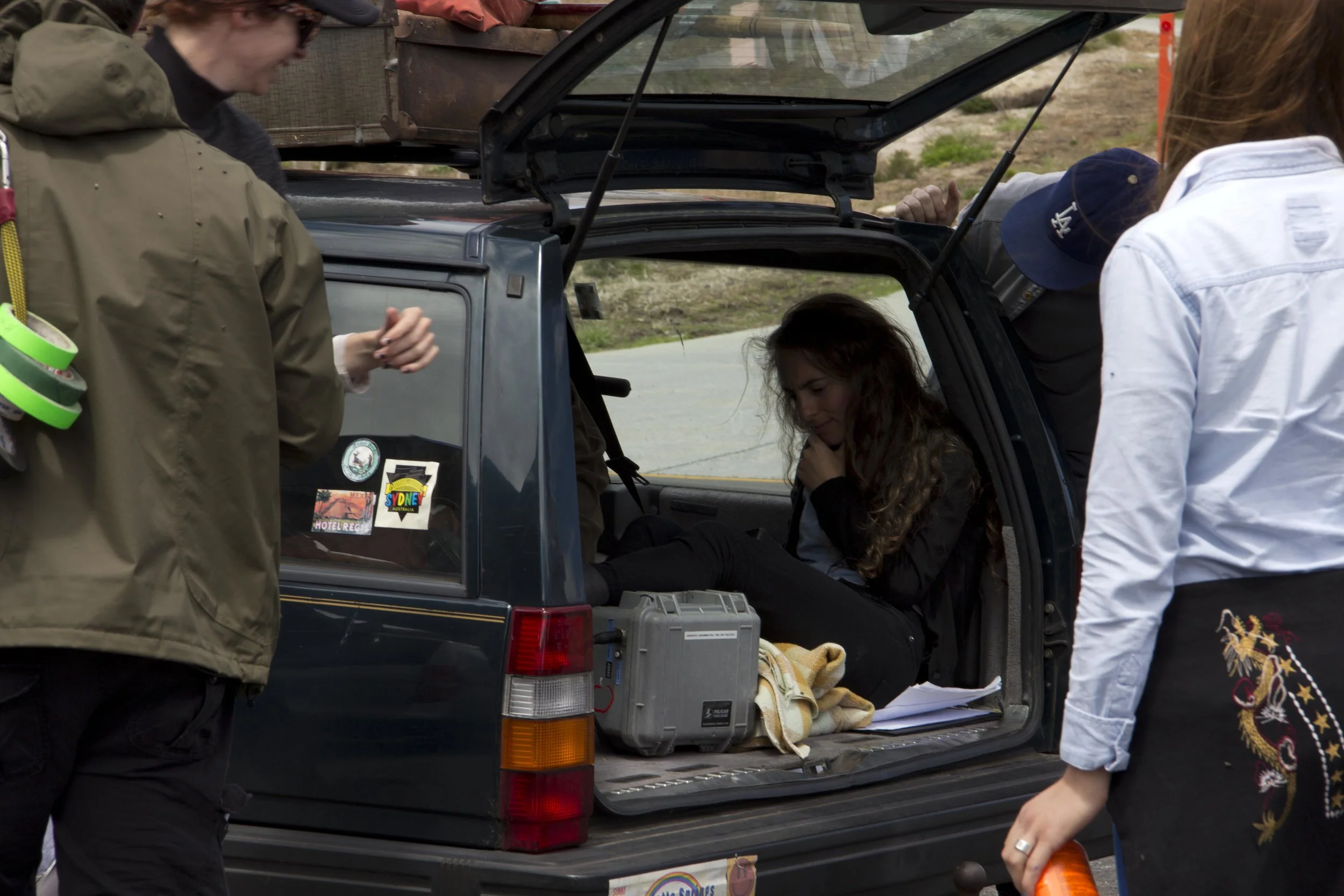 Vanessa Gazy on the set of HIGHWAY.