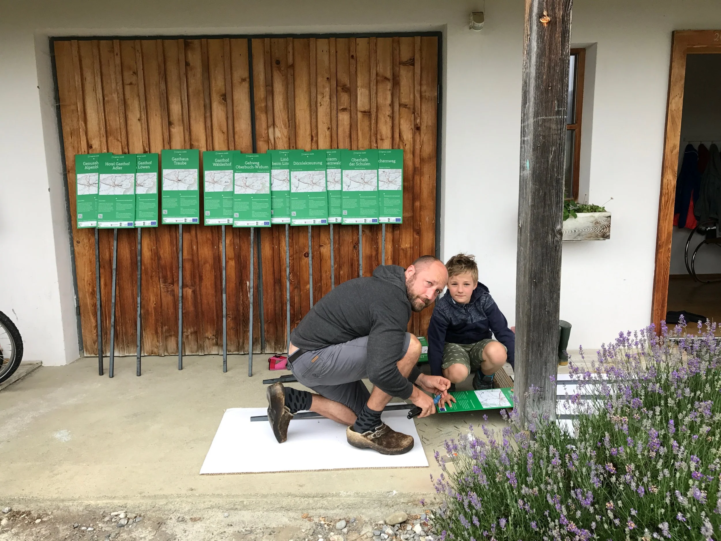 Tafel-Montage: Johan und Caspar Spets