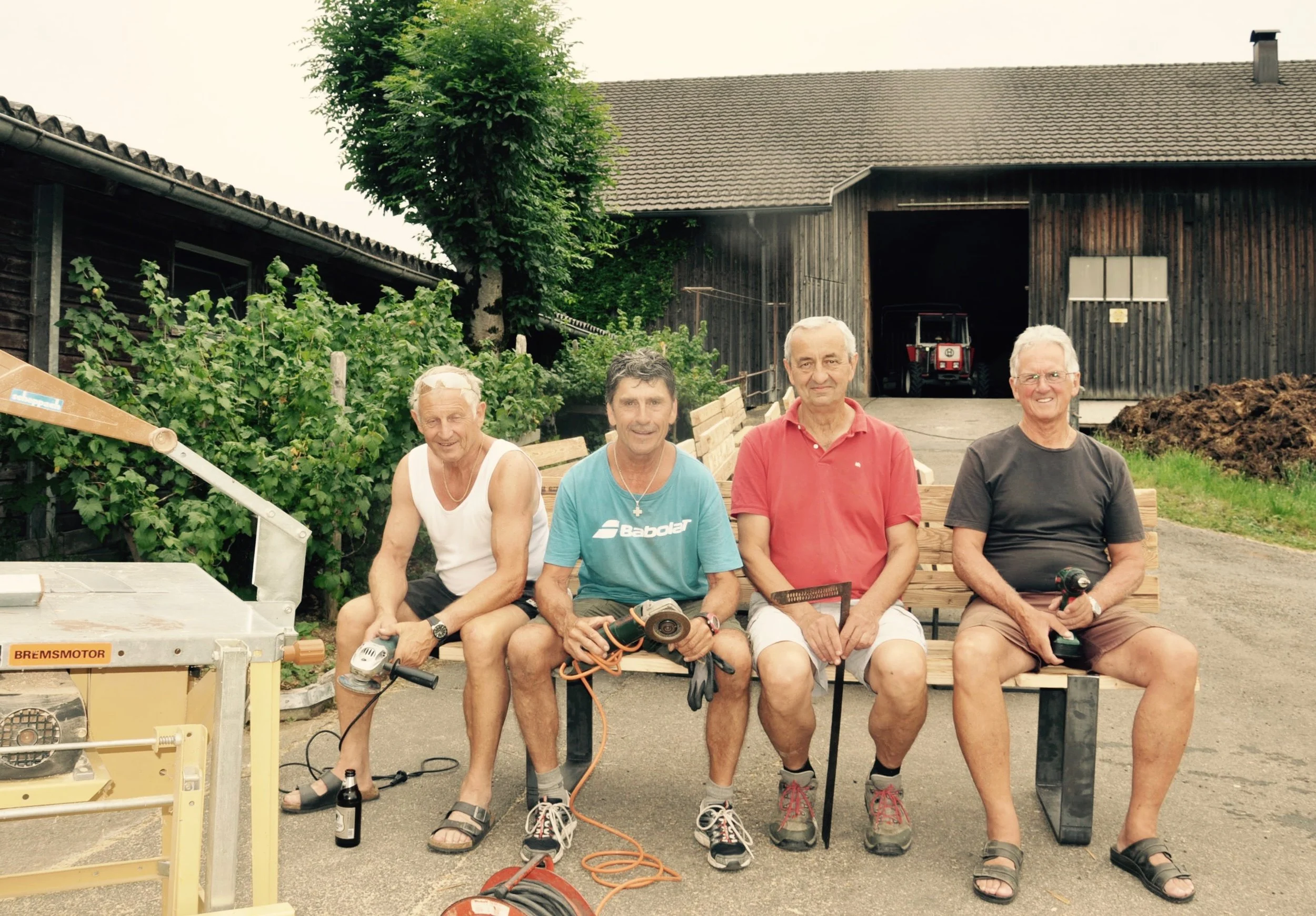 v.l.n.r.: Gerhard Lipburger, Josef Meusburger, Klaus Riedl, Konrad Lipburger
