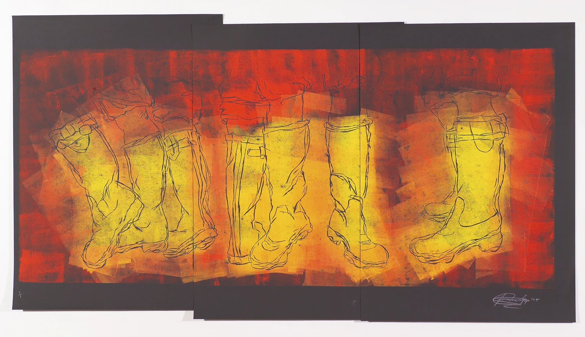 Unititled. Monoprint Woodcut Print. 2005.