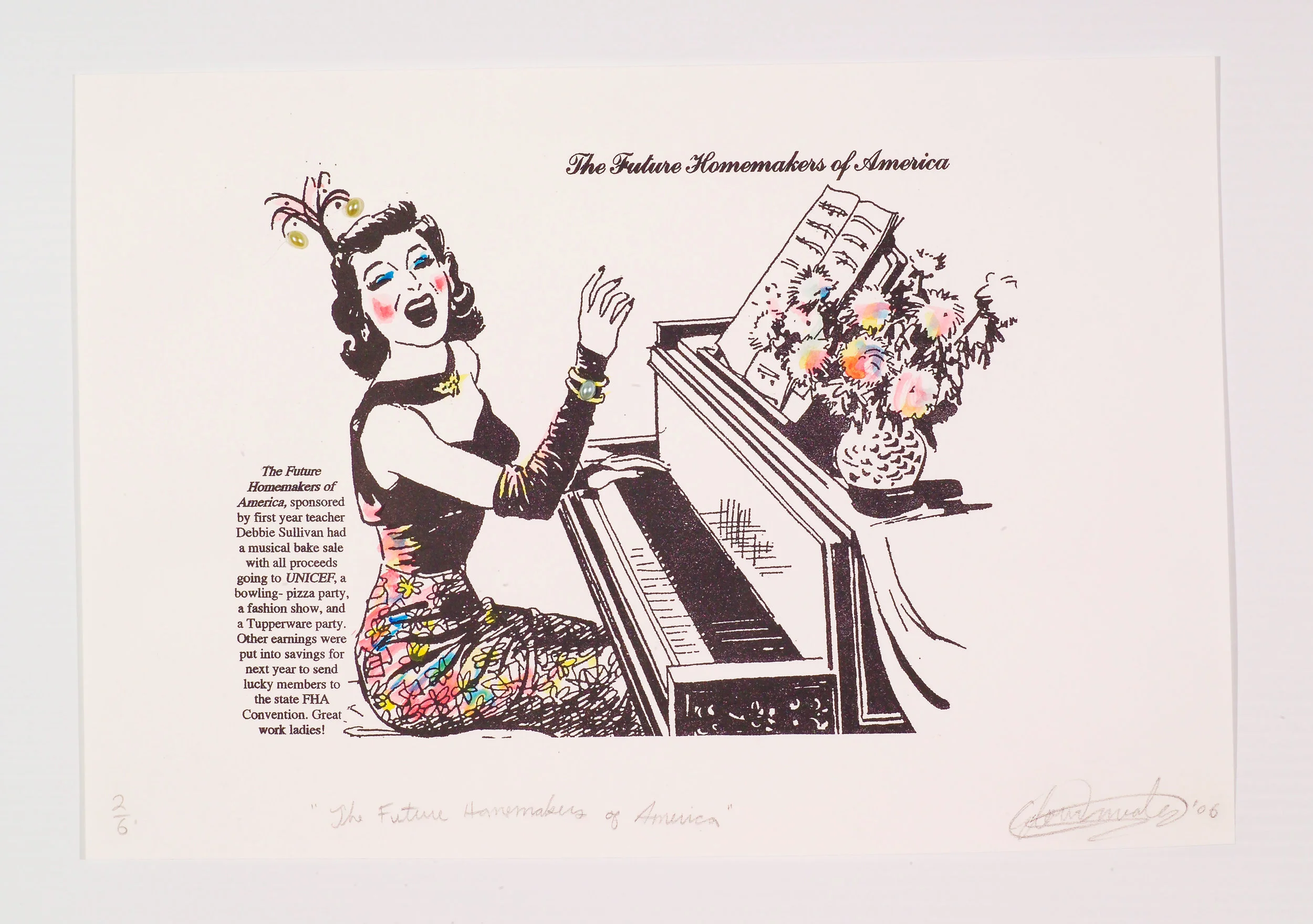 The Future Homemakers of America. Lithograph Print. 2006.