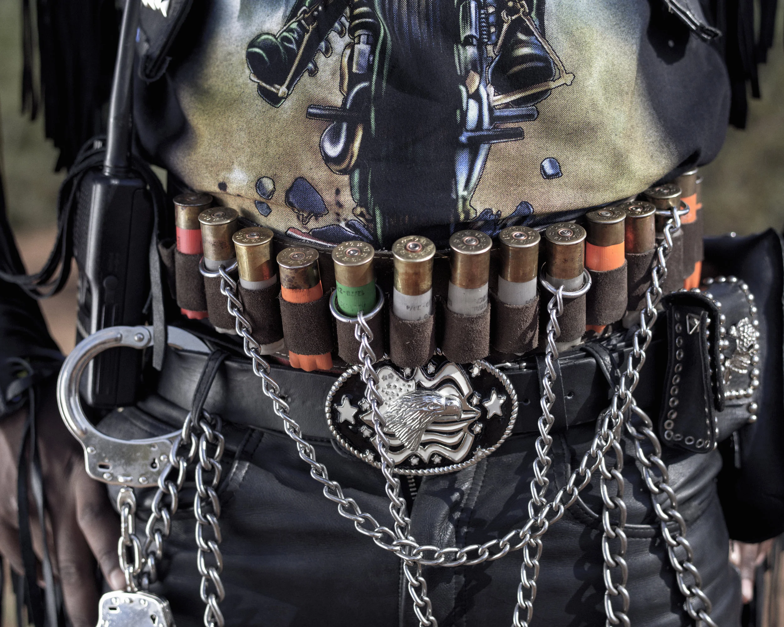 Botswana, Mochudi, December 2015 Portrait of 26 years old “Warlord": "Im a Boiler. I started listening to metal in 2002, cowboy movies influenced my attire and I was listening to bands like Iron Maiden, Bon Jovi and my favorite is Sabaton." Pep Bonet / NOOR