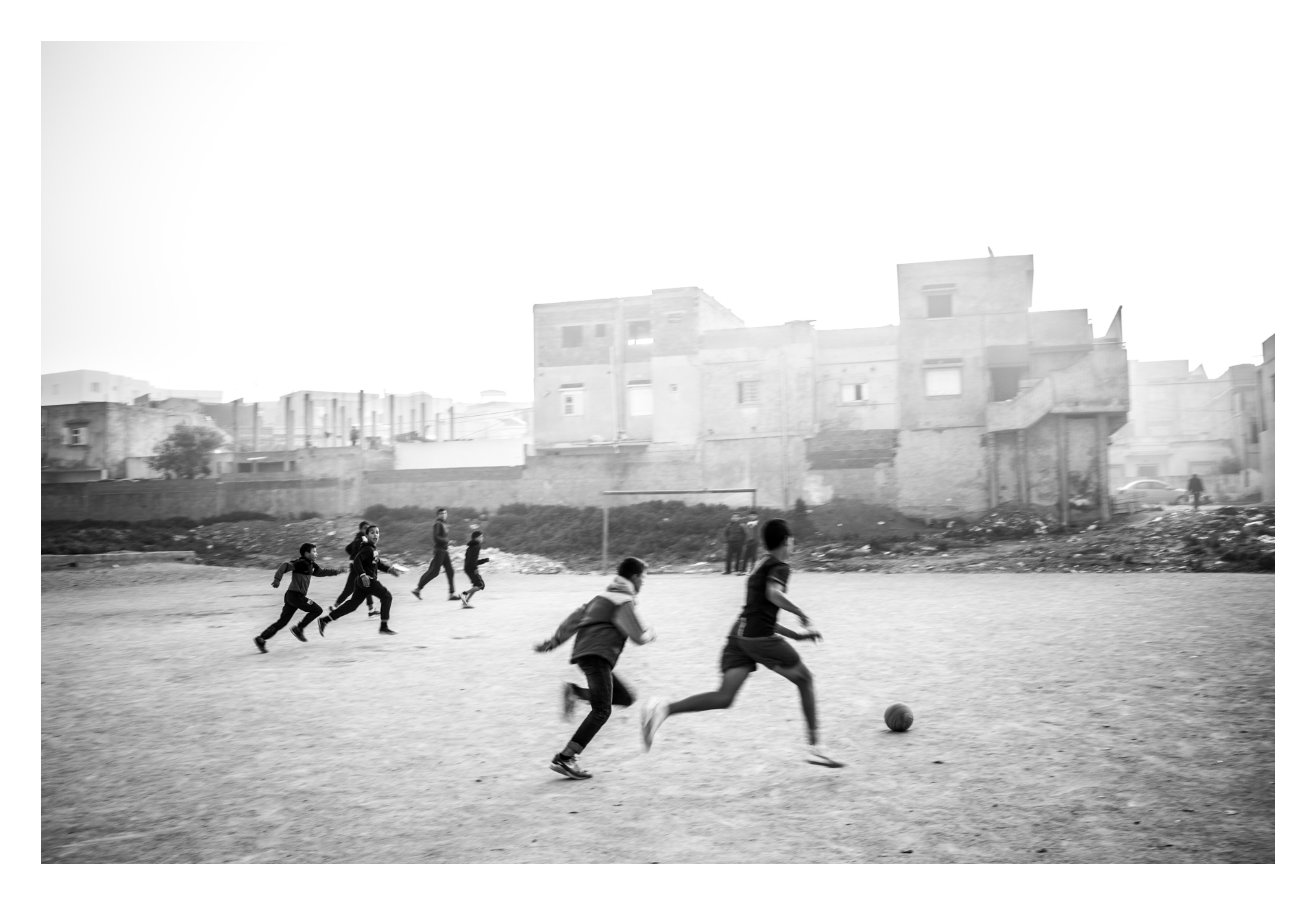  Tunisia, Tunis, Douar Hicher, 21 December 2015

Kids playing soccer in Douar Hicher, an impoverished neighborhood in Tunis outskirts. Most of the young combatients joining ISIS from this country came from this area. 

After the Jasmine Revolution of