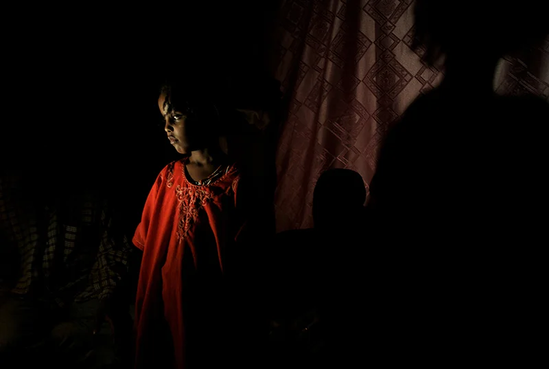 Sana'a, Yemen, March 2008. Sharifa has lost count of the number of times she has had to move house since arriving in Yemen eight years ago. “Yemen is worse. Here we have to lock the children in all day while we work. You know what Somalia is like...we came here to save ourselves but what can we do?”