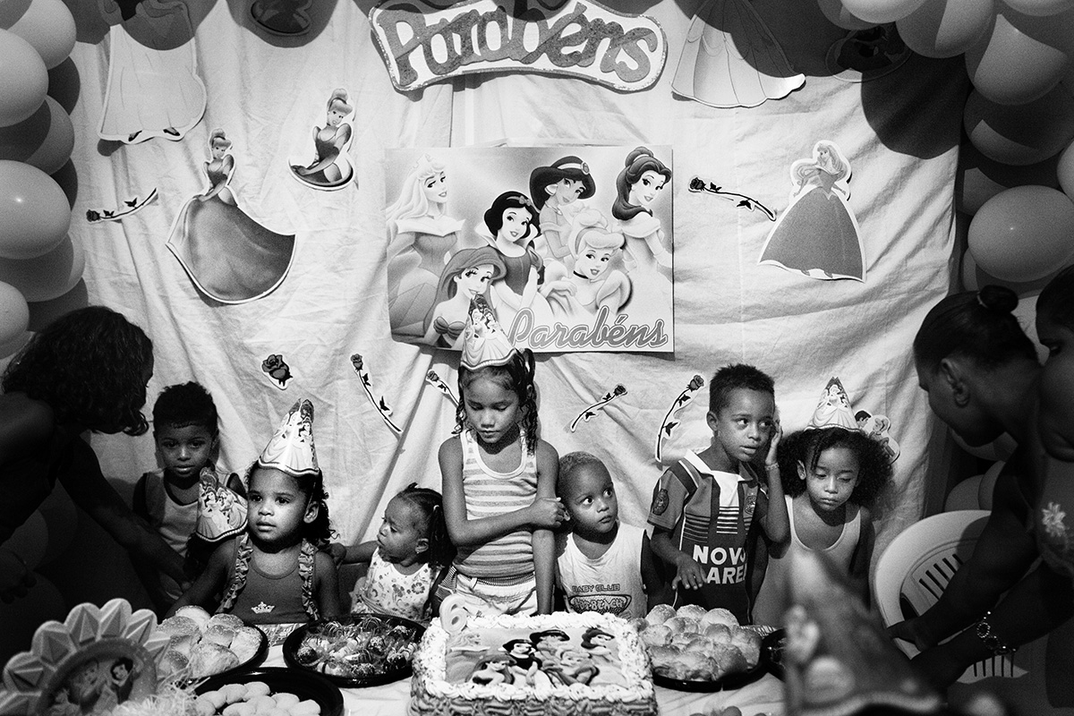 Brazil, Salvador de Bahia, January 2011, Ana celebrating her sixth anniversary. She was born and has grown up inside the abandoned chocolate factory.