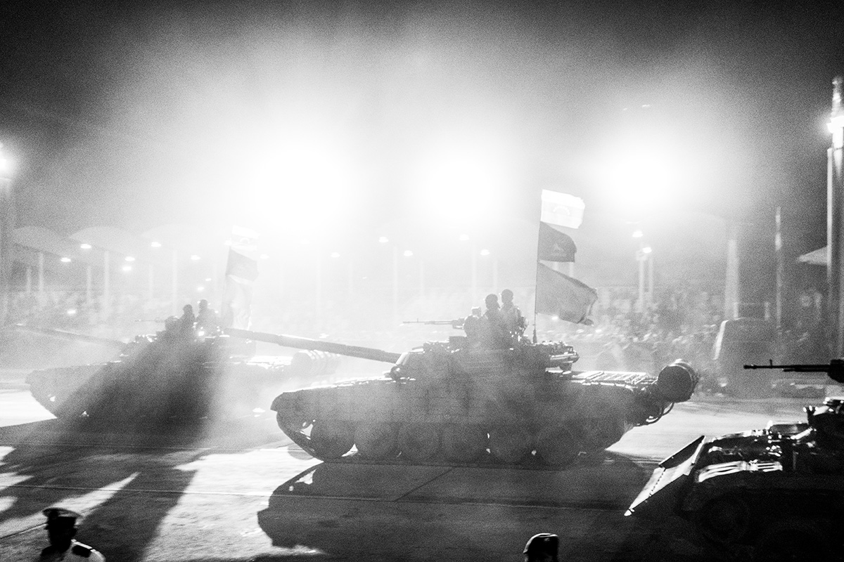 Venezuela, Caracas, April 2013, Tanks during the Venezuelan Independence Day celebrations at the Paseo de los Próceres de la Patria. The same day Nicolas Maduro was named the president of the country.