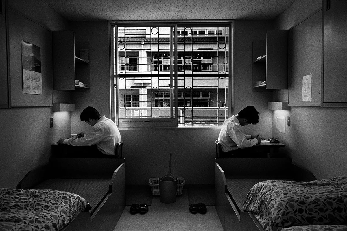 Japan, Tokyo, May 1999, Boys reformatory. Teachers at Japanese public schools pick out children showing signs of deviant behavior and report them to the police. The police then places the students in reformatories, where the stay averages 1-2 years.