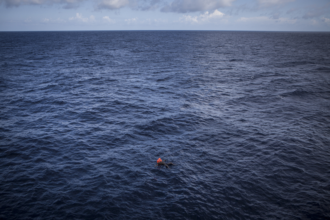  The body of a migrant found floating at sea � Mathieu Willcocks/MOAS.eu 2016, all rights reserved.

 