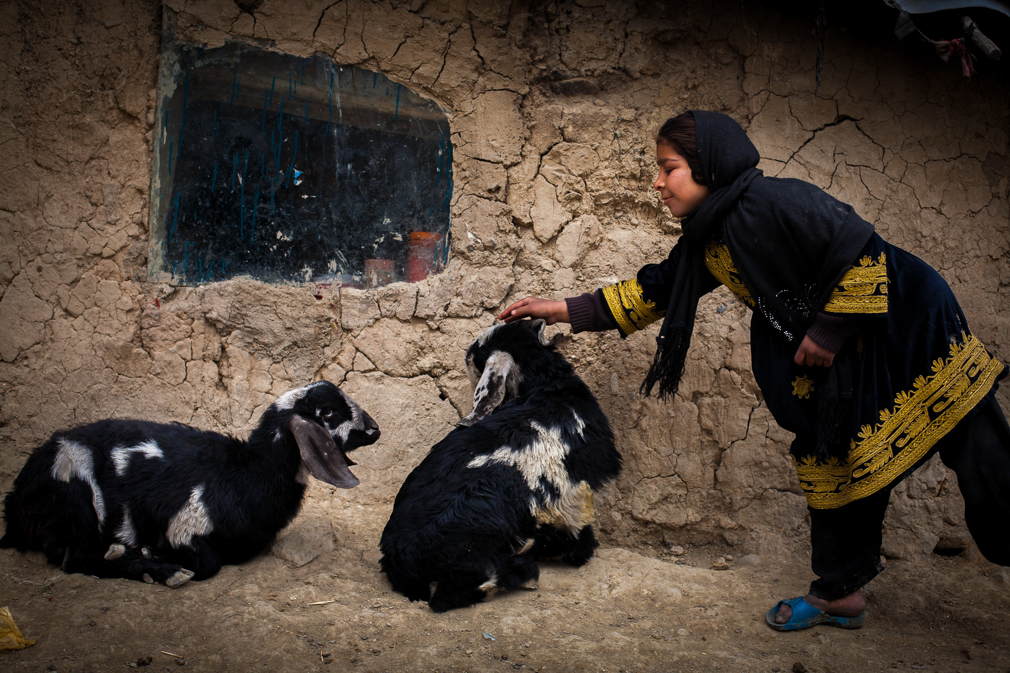  The camp has many children but no schools   so they find ways to spend their days around the camp 