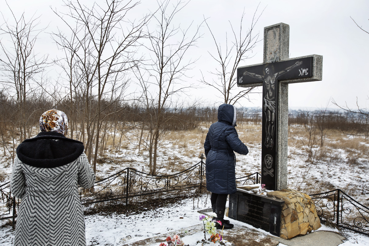  Beshalma, Gagauzia. Moldova - Februrary 2018

Two of the women's veterans at the common grave where many people where buried as a consequence of the big famine from 1946. The estimation is that almost half of the village's population (2500 people) d